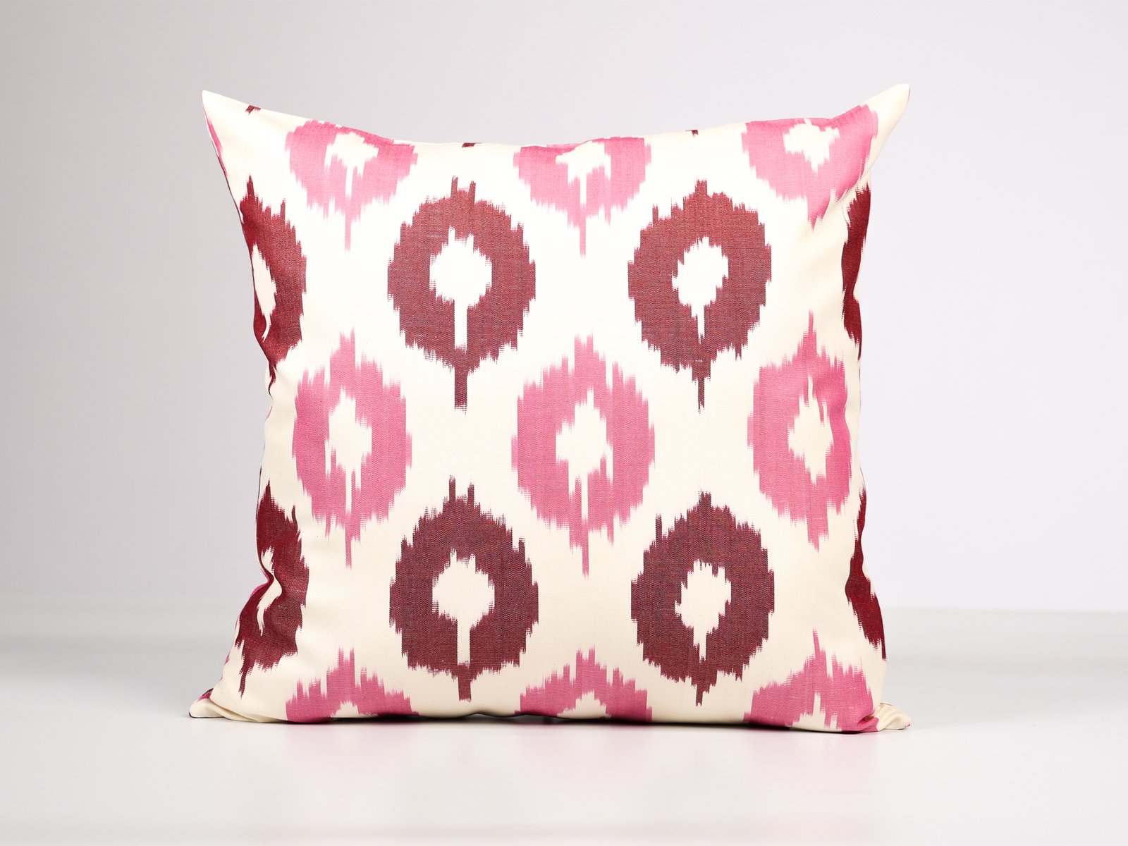 Pink Ikat Pillow Cover - Image 2