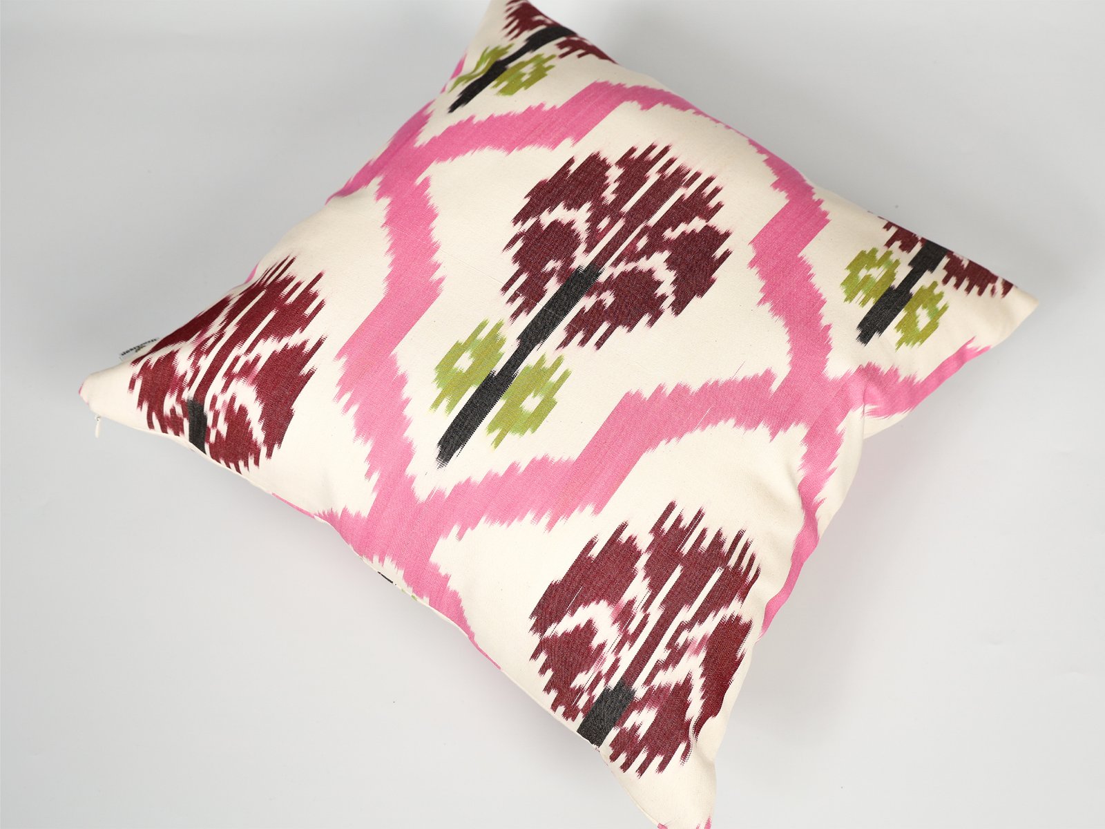 Pink Decorative Ikat Pillow Cover - Image 5
