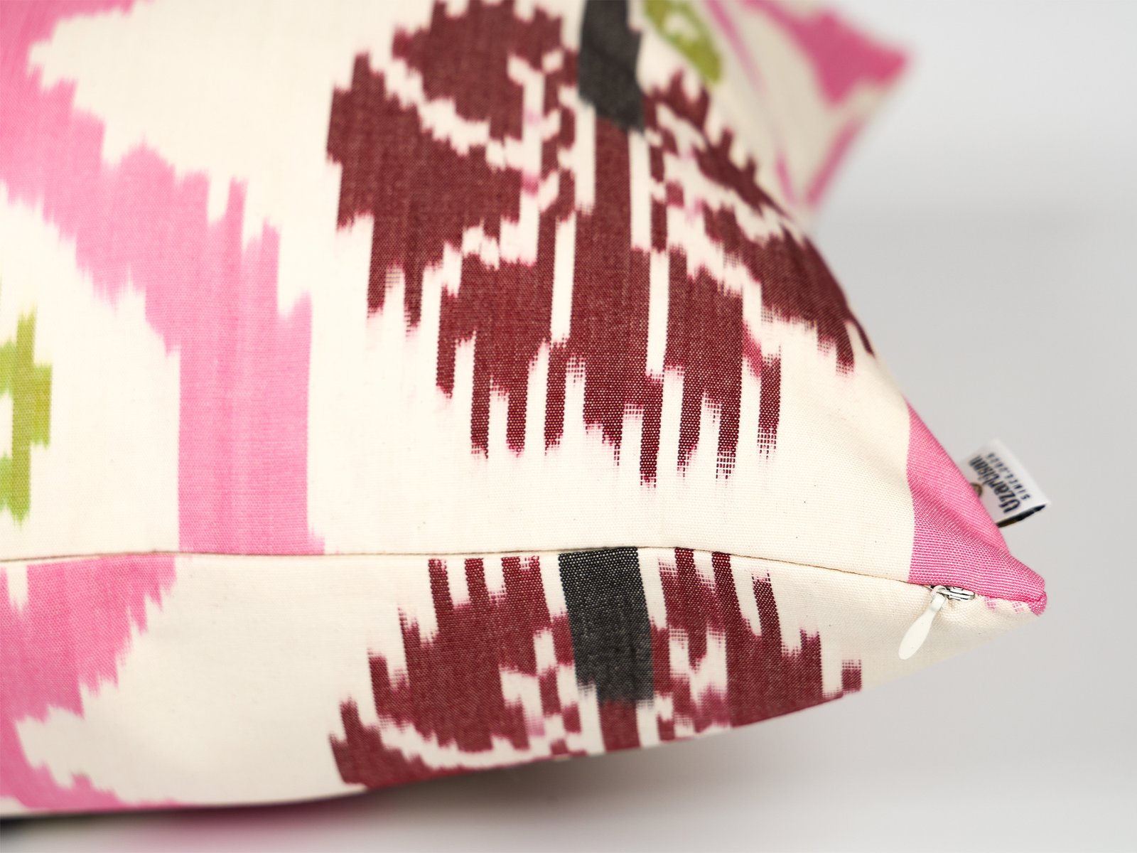 Pink Decorative Ikat Pillow Cover - Image 7