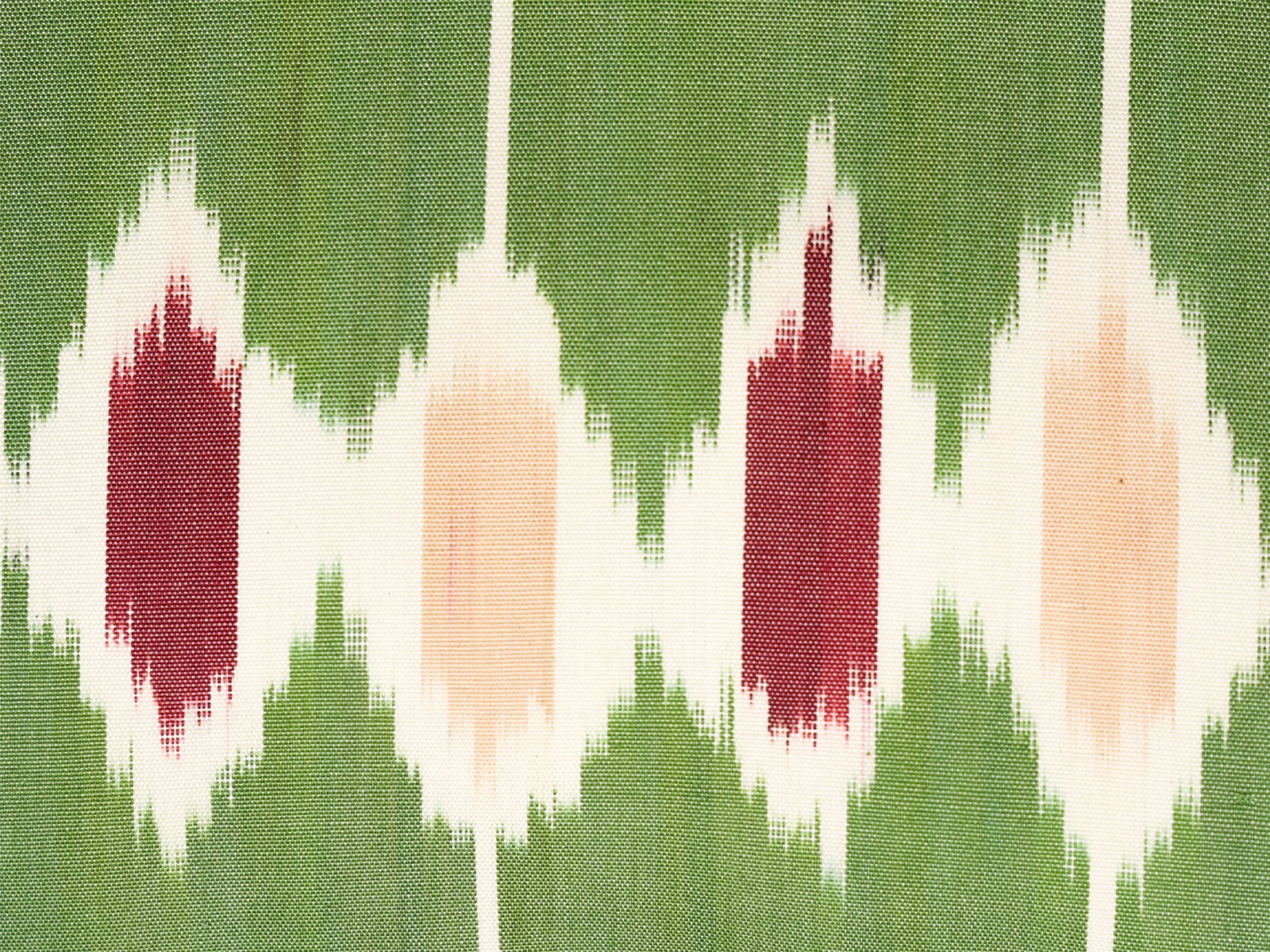 Green Handmade Ikat Pillow Cover For Sale - Image 7