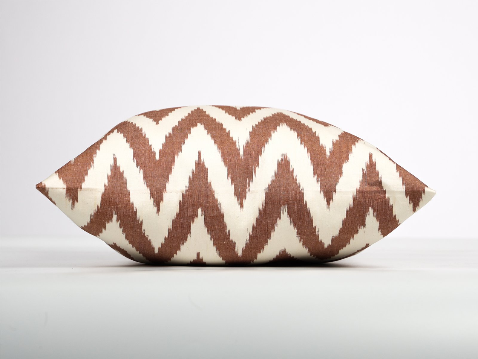 Brown Chevron Ikat Cushion Cover - Image 4