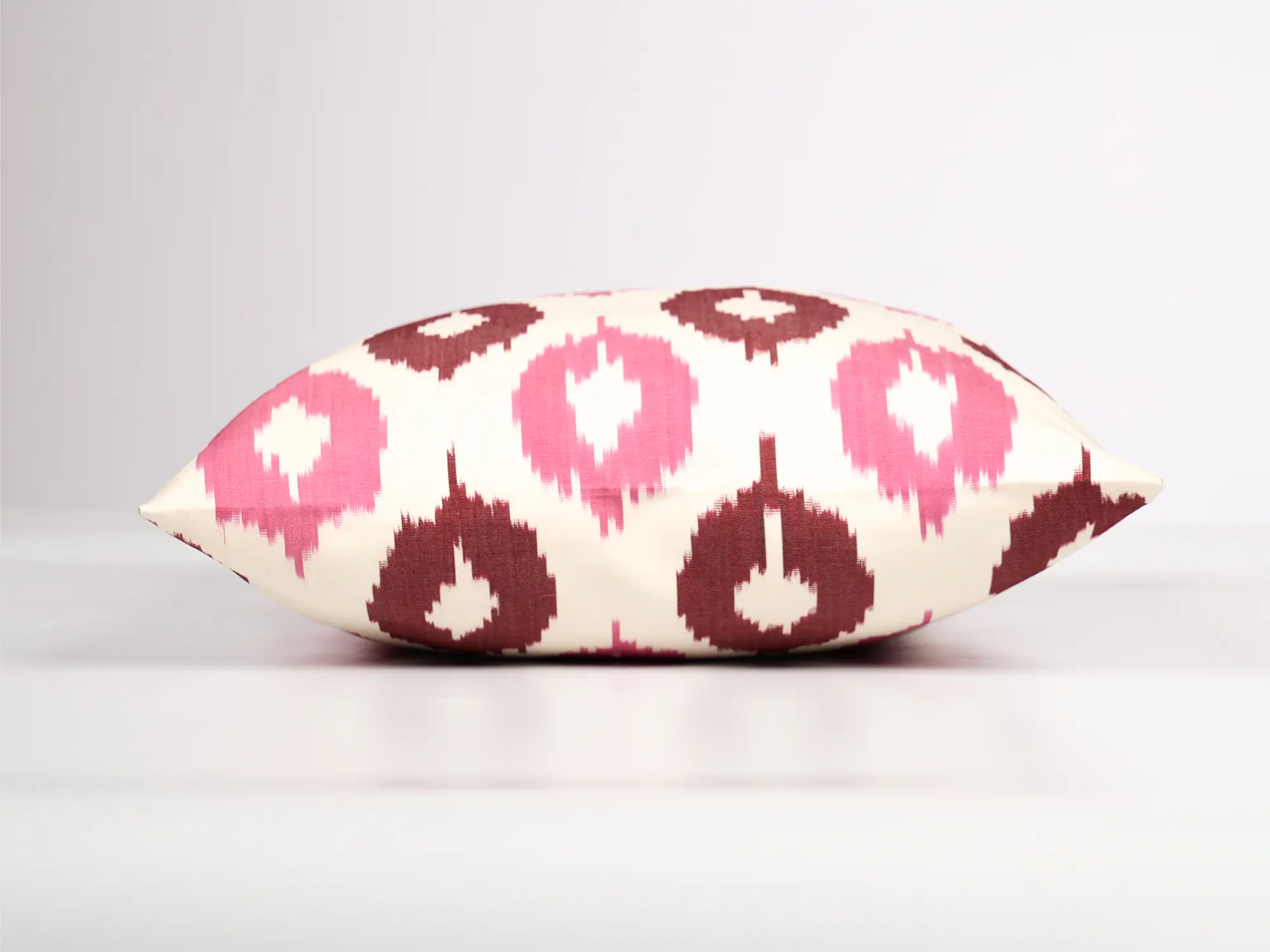 Pink Ikat Pillow Cover