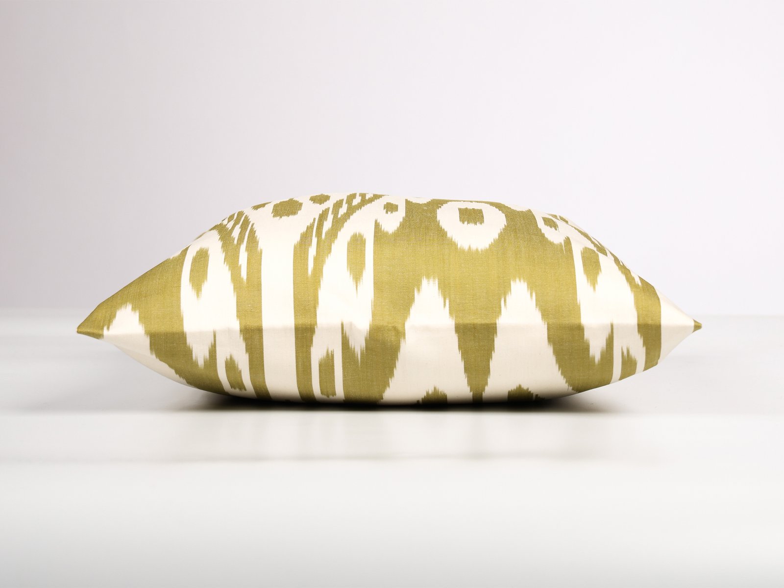 Golden Ikat Pattern Pillow Cover - Image 4
