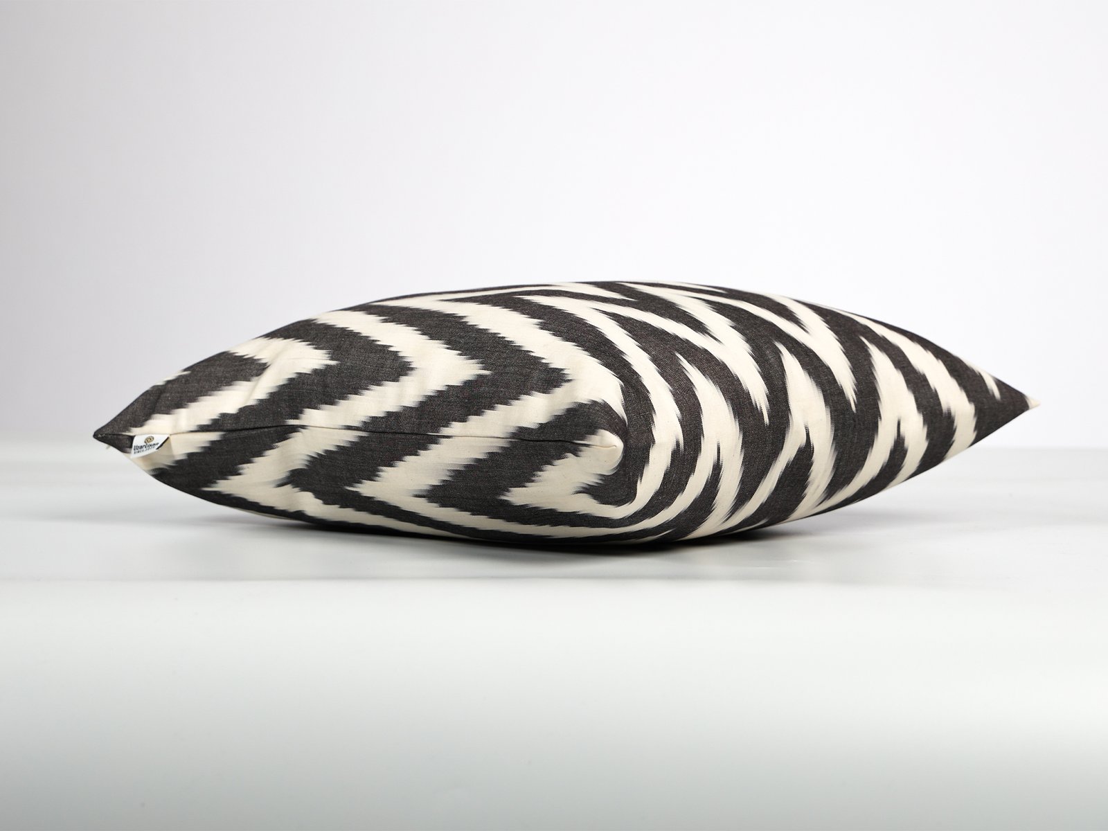Black Chevron Ikat Cushion Cover - Image 5