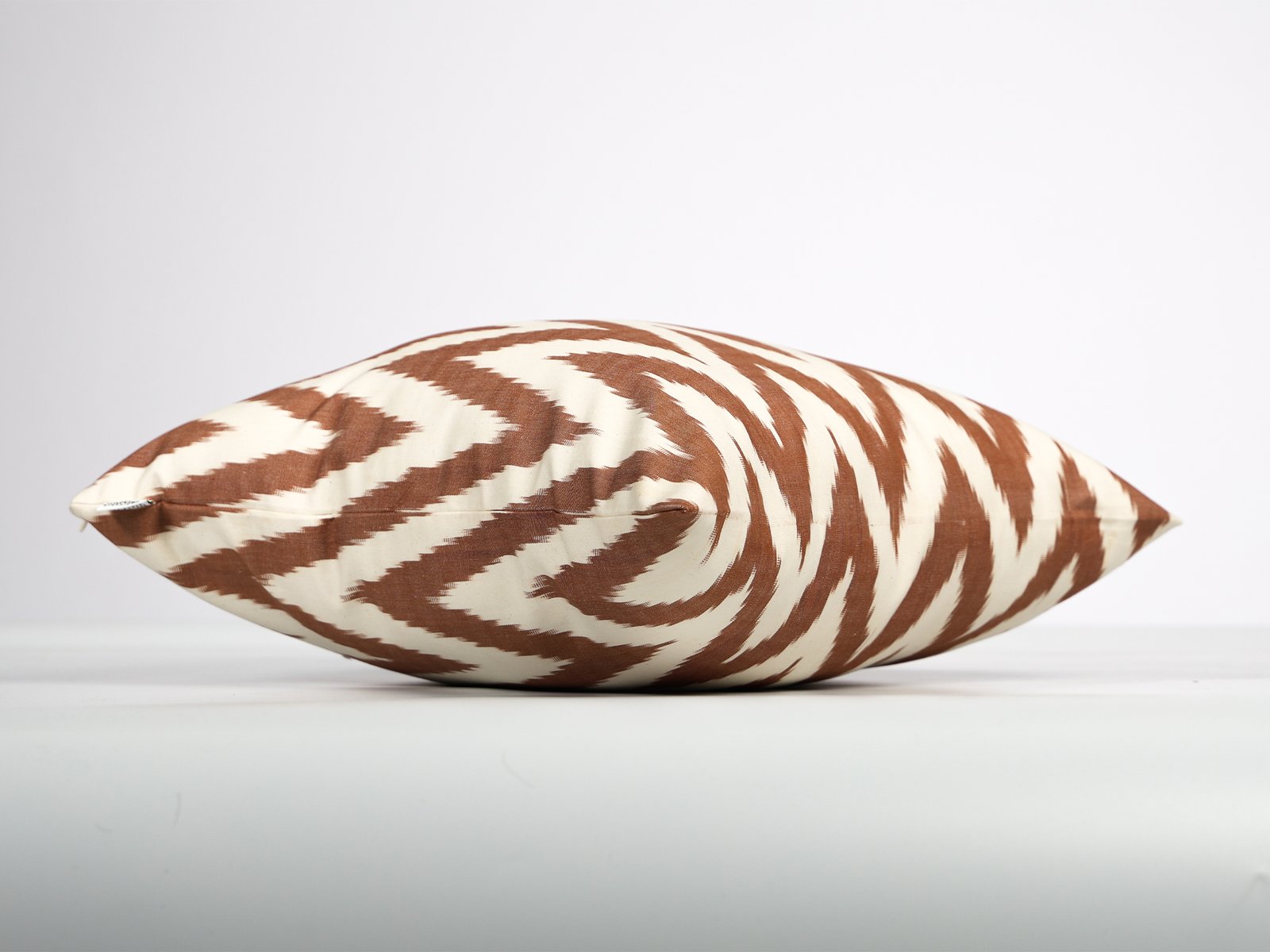 Brown Chevron Ikat Cushion Cover - Image 5