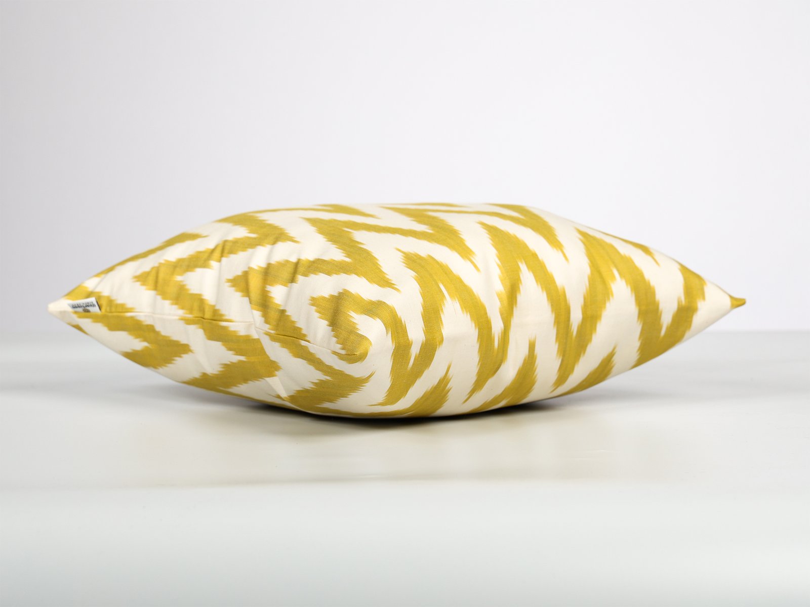 Yellow Chevron Ikat Cushion Cover - Image 5