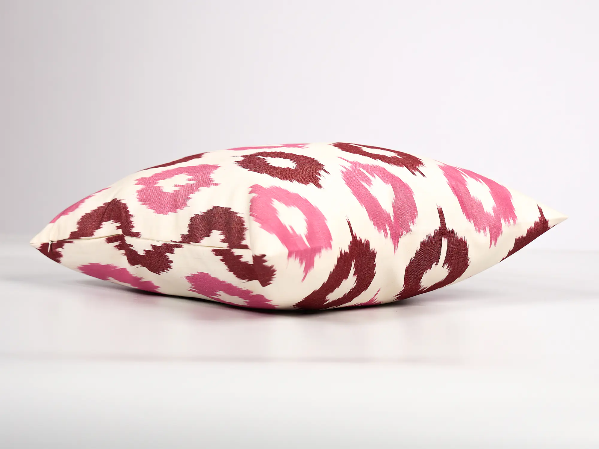 Pink Ikat Pillow Cover