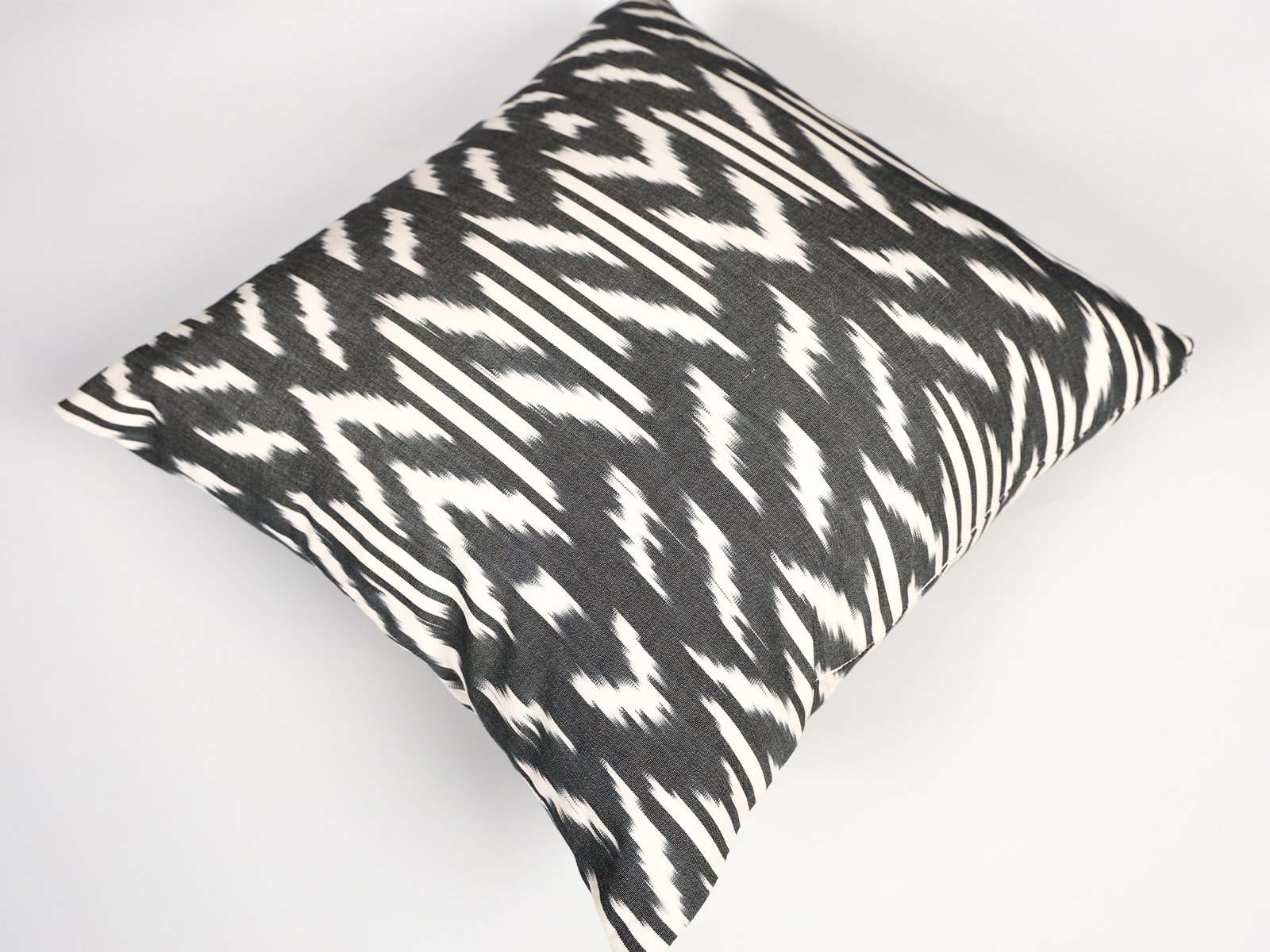 Black and White Ikat Pillow Cover - Image 6