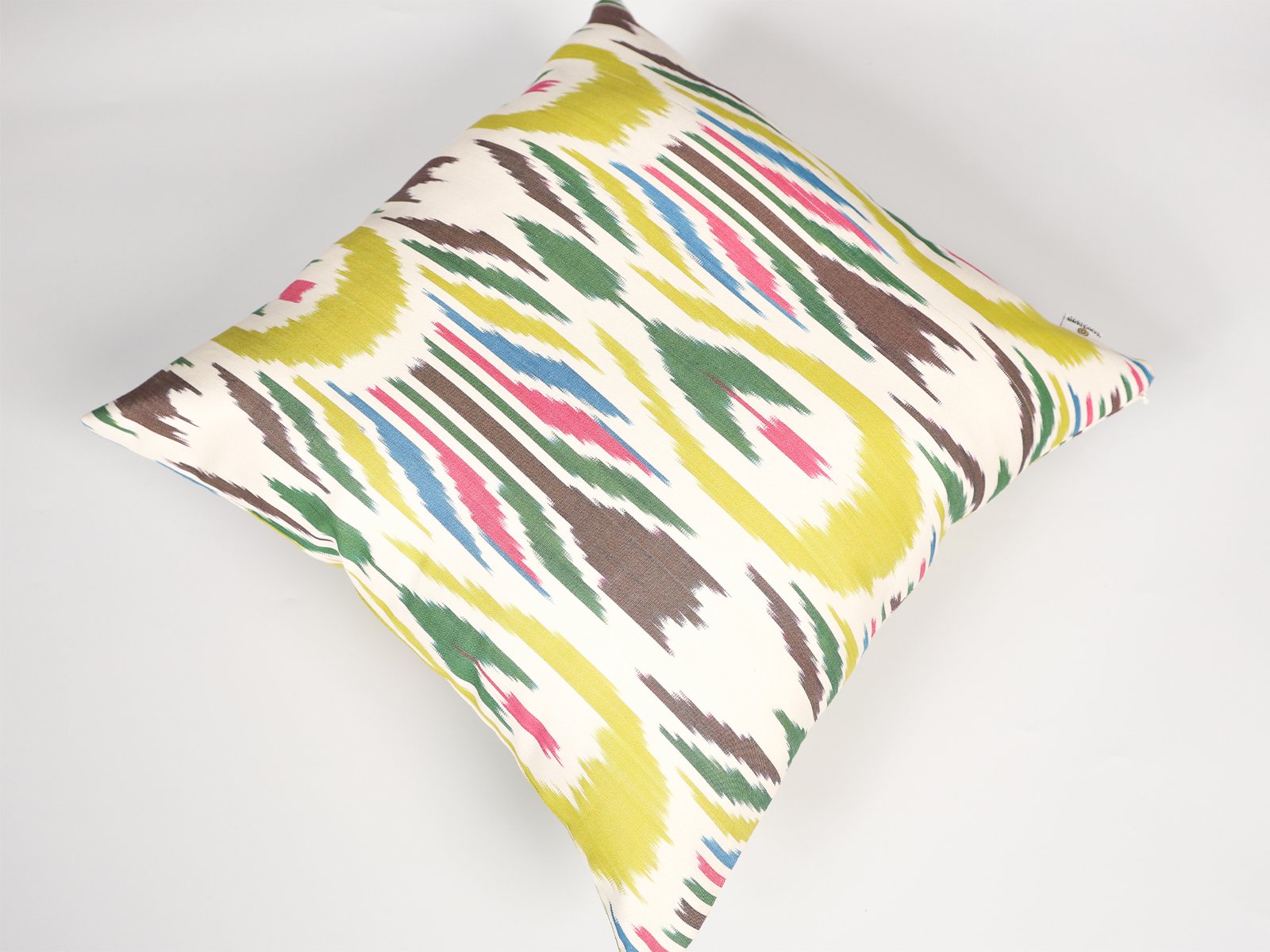 Multicolor Handmade Ikat Pillow Cover - Image 7