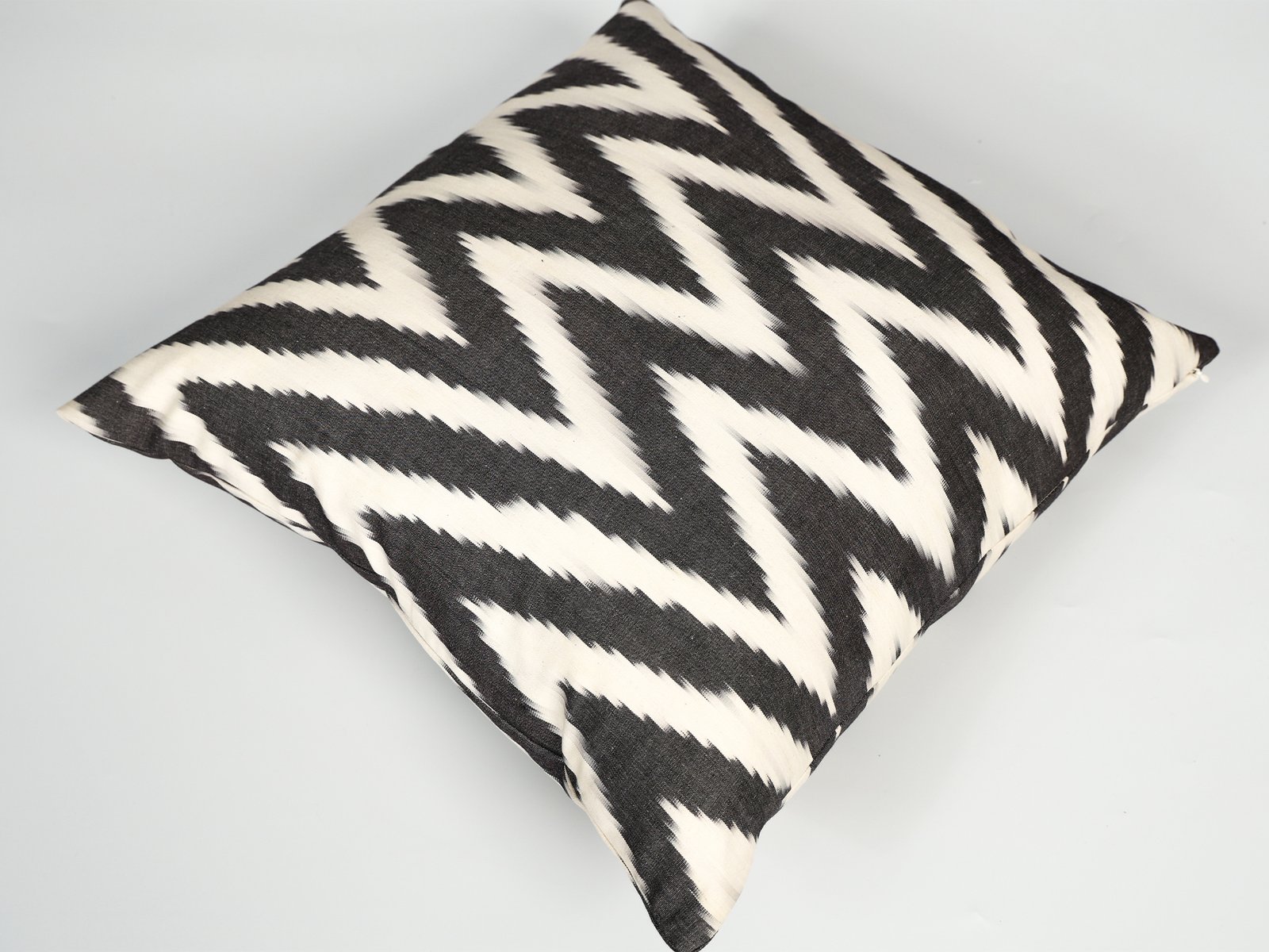 Black Chevron Ikat Cushion Cover - Image 6