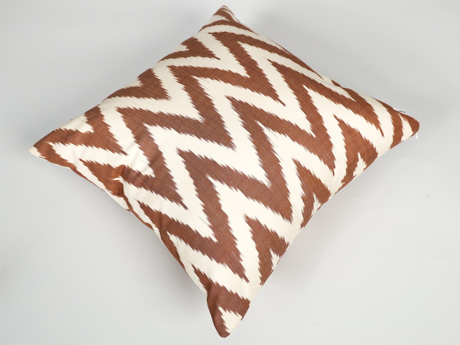 Brown Chevron Ikat Cushion Cover - Image 6