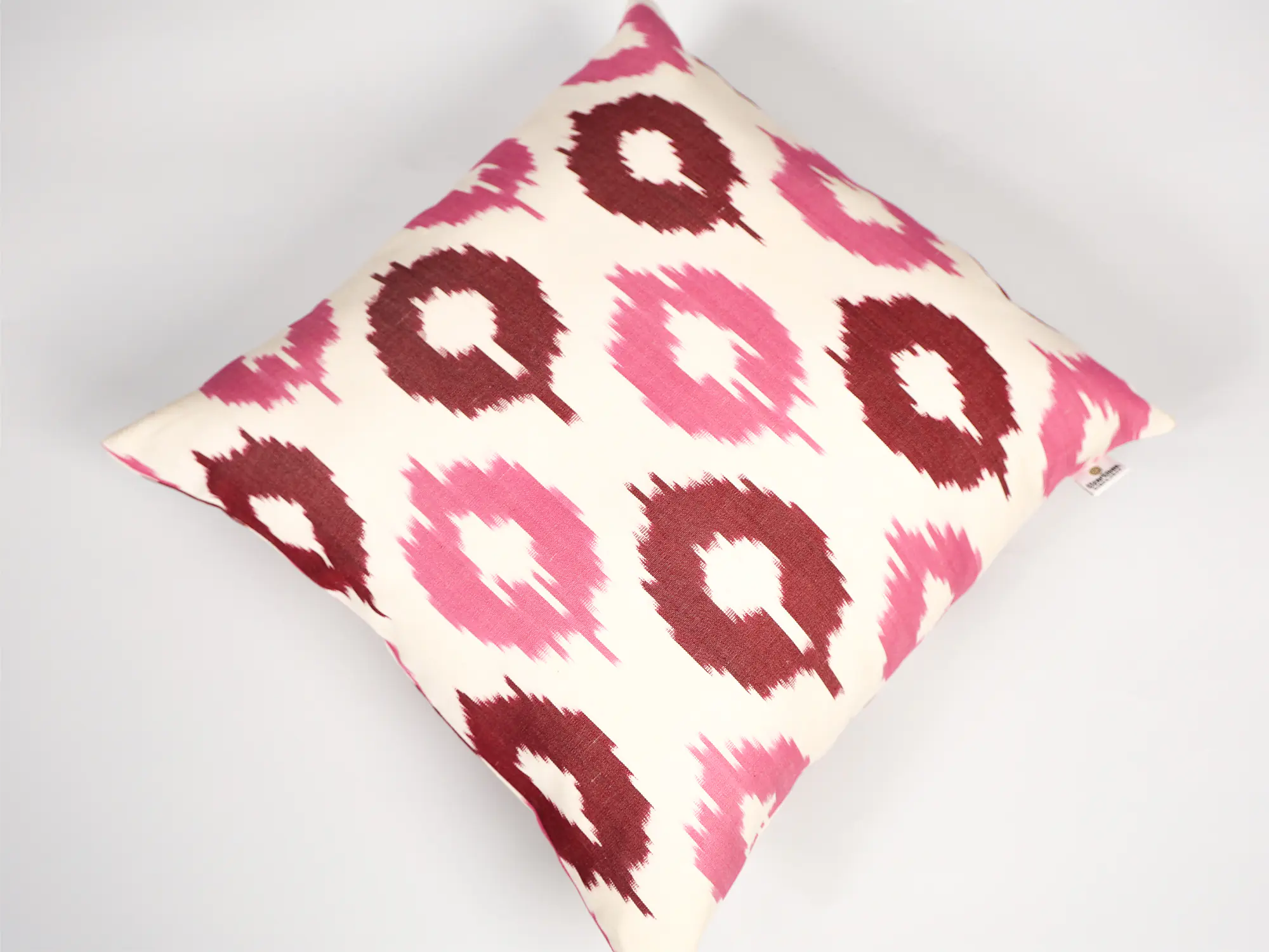Pink Ikat Pillow Cover