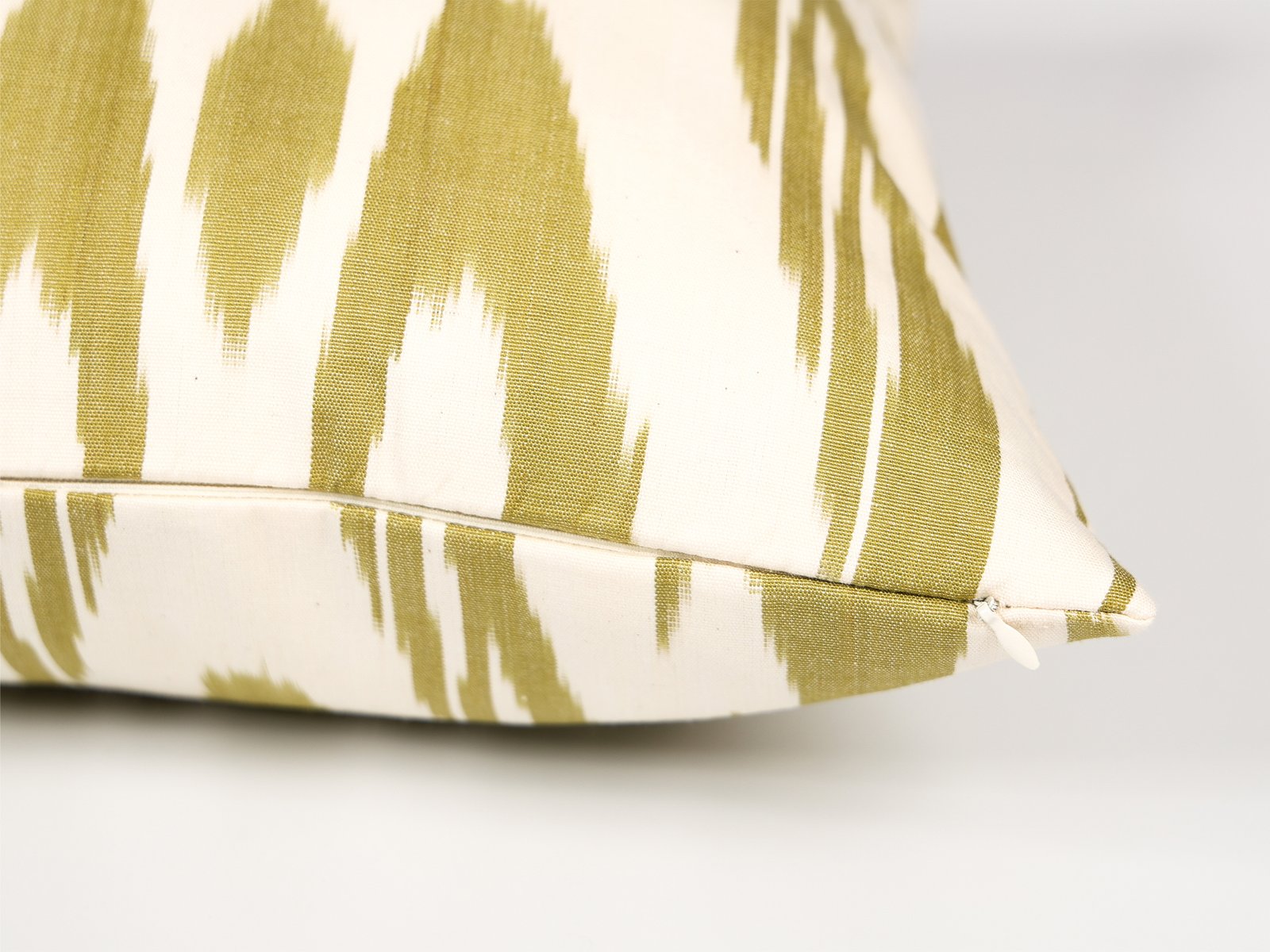 Golden Ikat Pattern Pillow Cover - Image 7