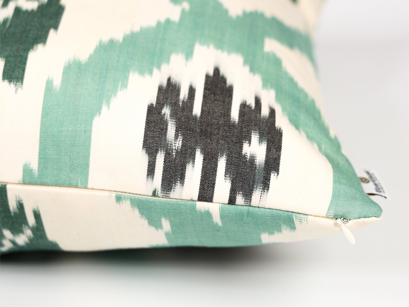 Mint Green Ikat Pillow Cover - Image 8