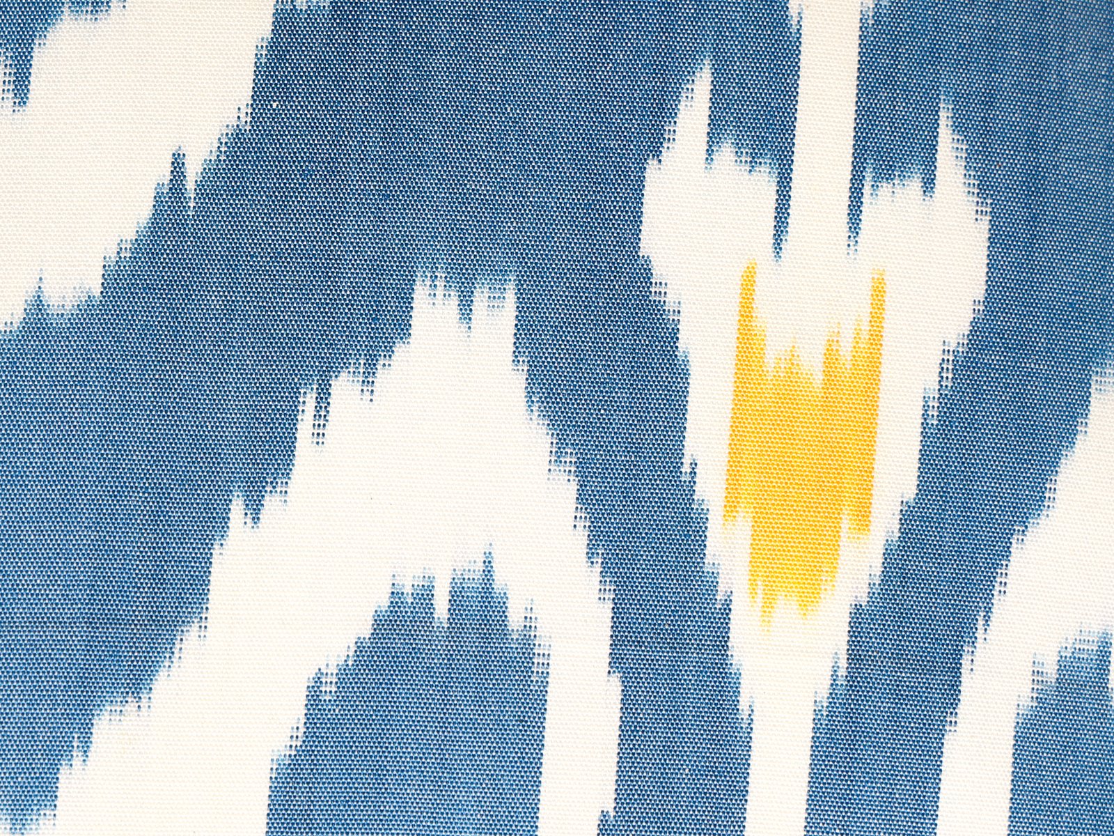 Blue Ikat Pillow Cover For Sale - Image 4