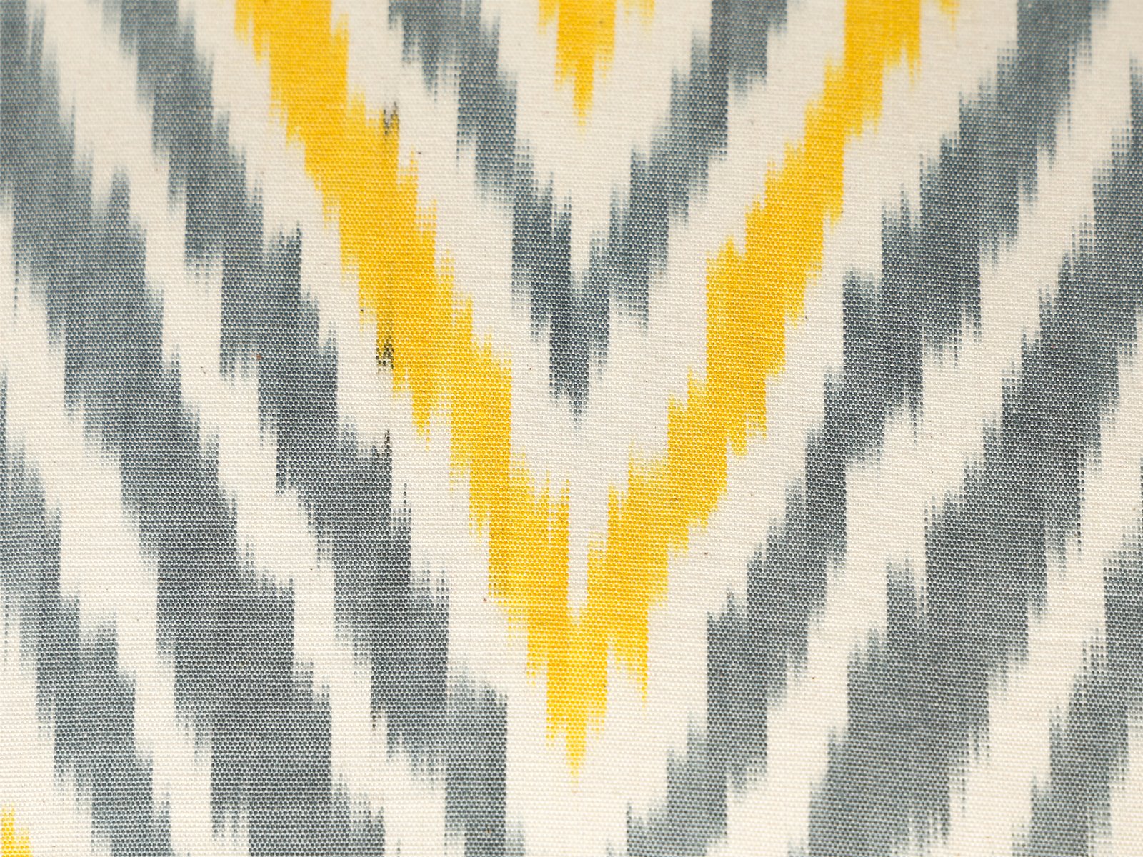 Yellow Gray Uzbek Ikat Cushion Cover - Image 8