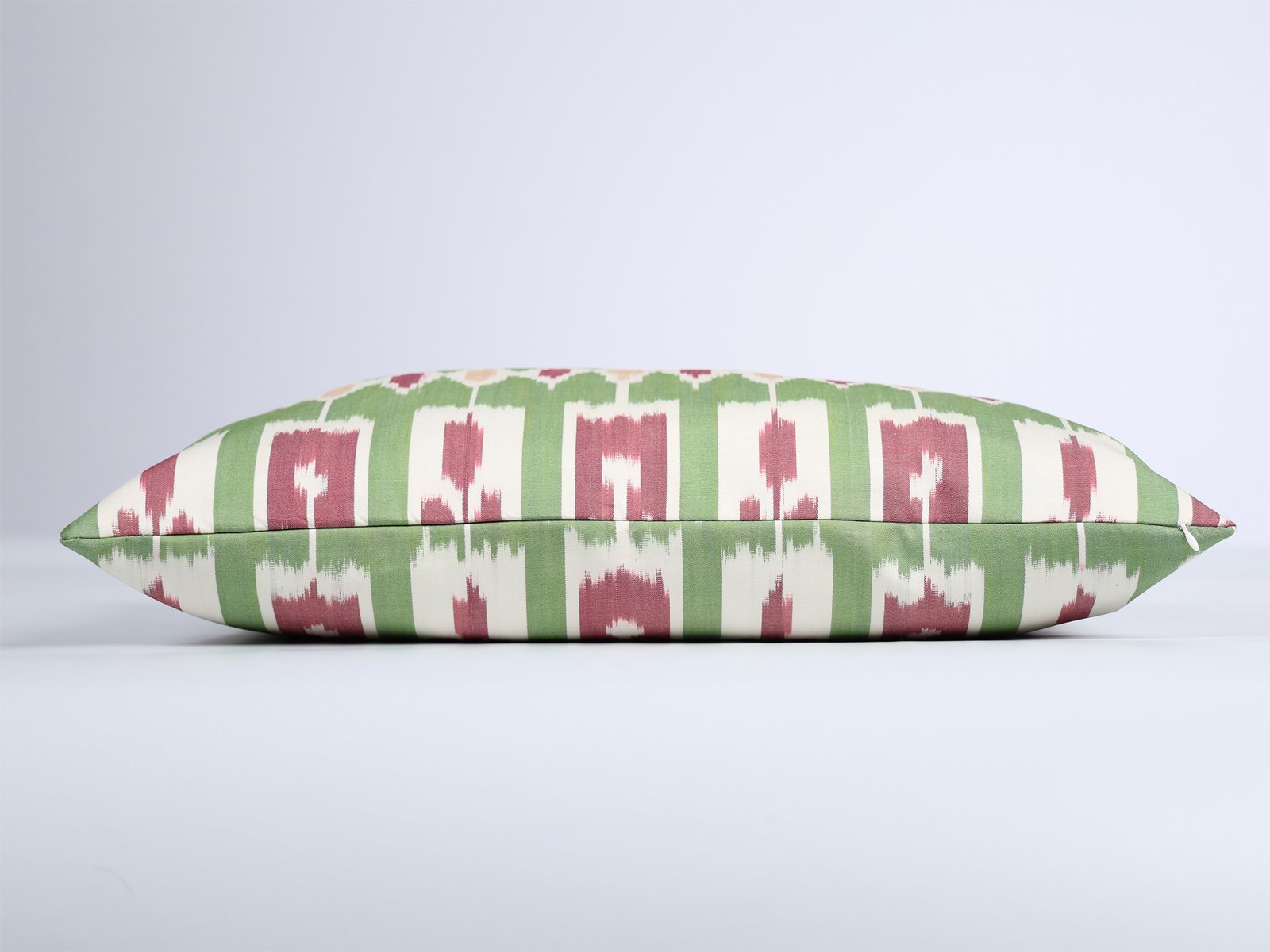 Green and Pink Ikat Decorative Cushion - Image 7