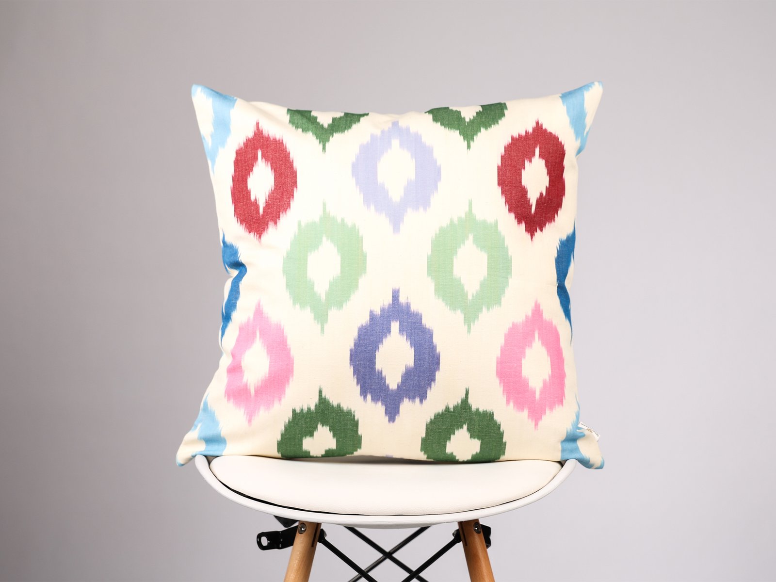Multicolor Ikat Pillow Cover