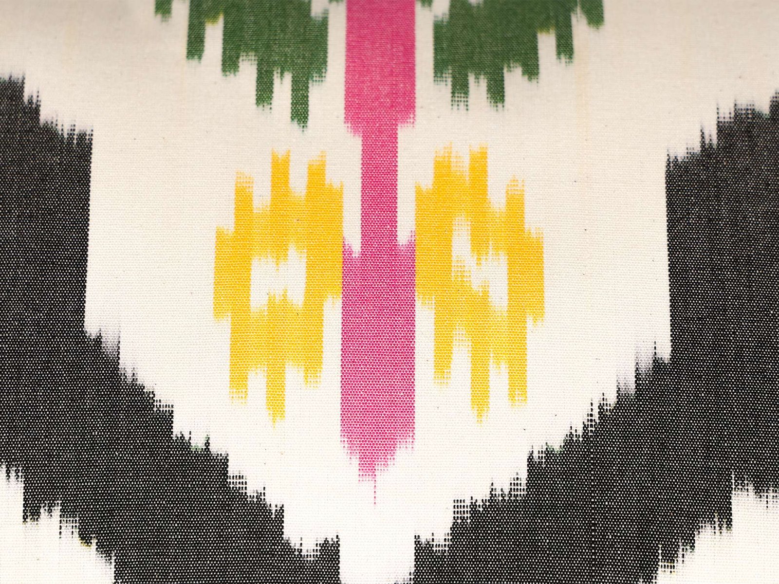 Black and Green Ikat Decorative Cushion Cover - Image 7