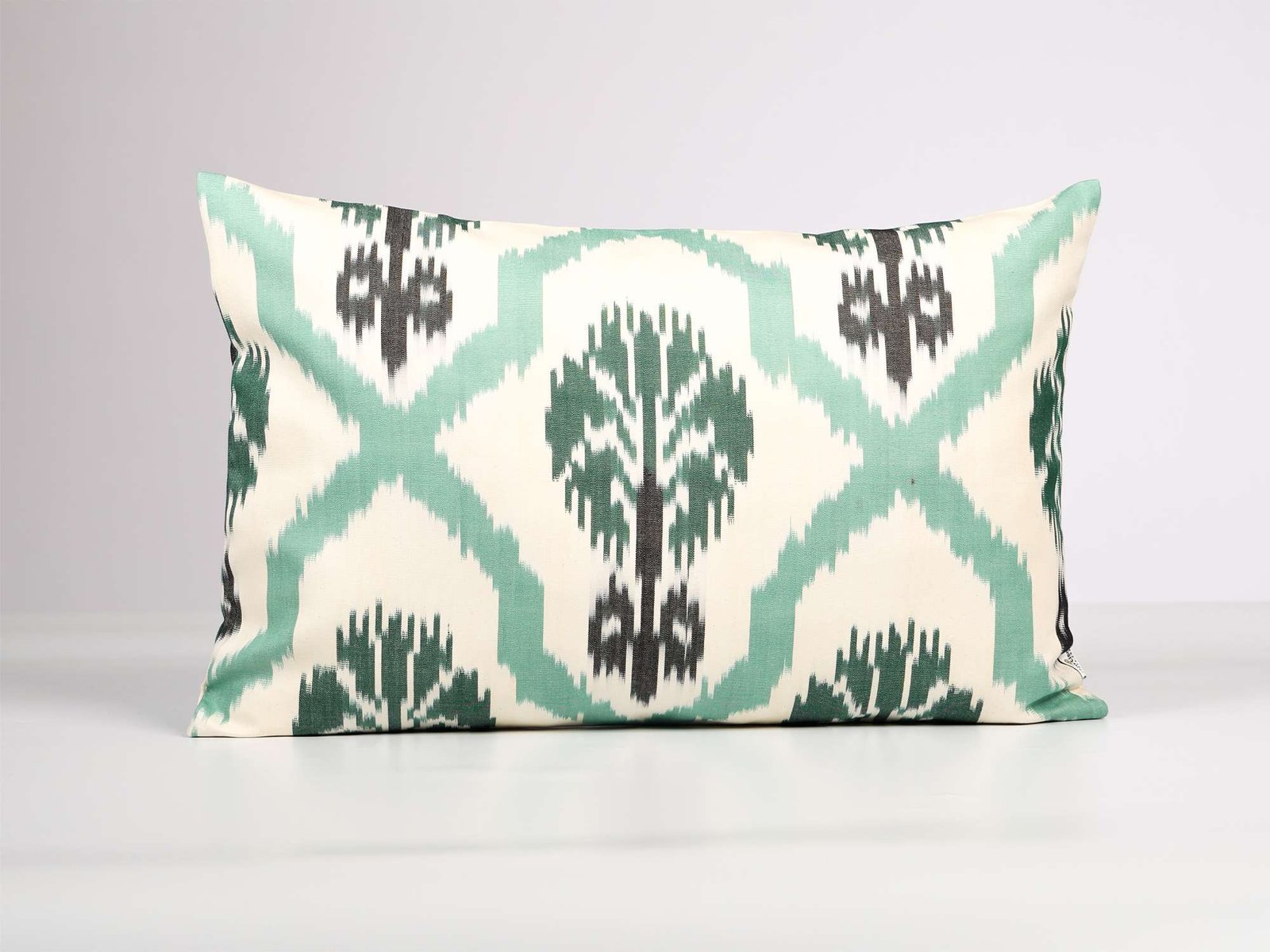 Mint Green Ikat Cushion Cover - Image 2