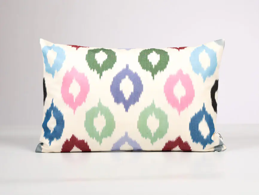 Colorful Ikat Cushion Cover