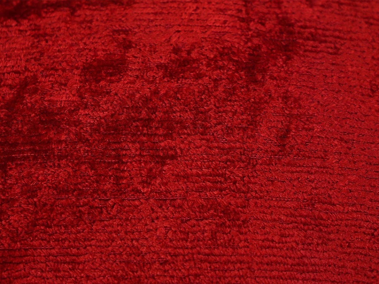 Red Silk Velvet Handwoven Pillow Cover