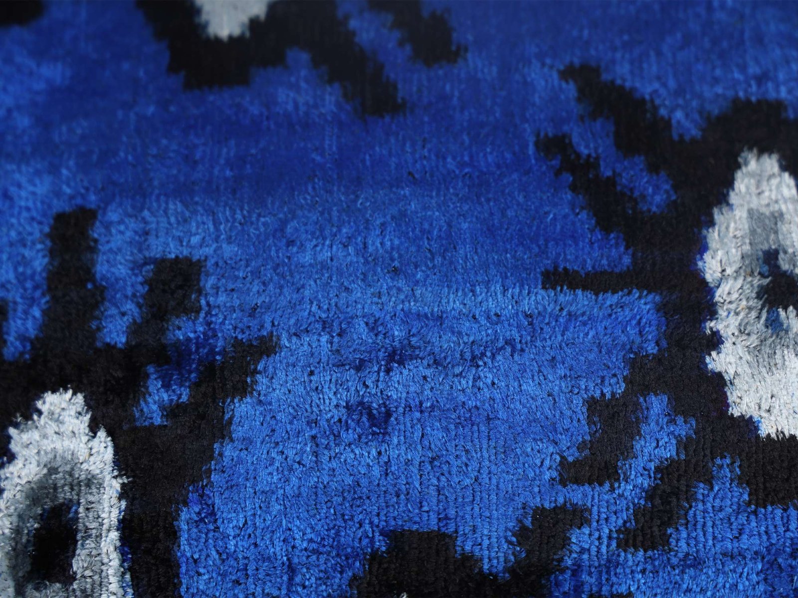 Evil Eye Handwoven Silk Velvet Ikat Lumbar Pillow Cover