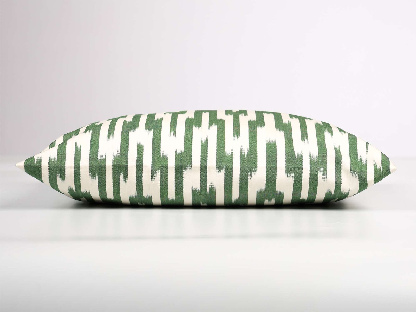 Green Ikat Stripe Cushion Cover - Image 4