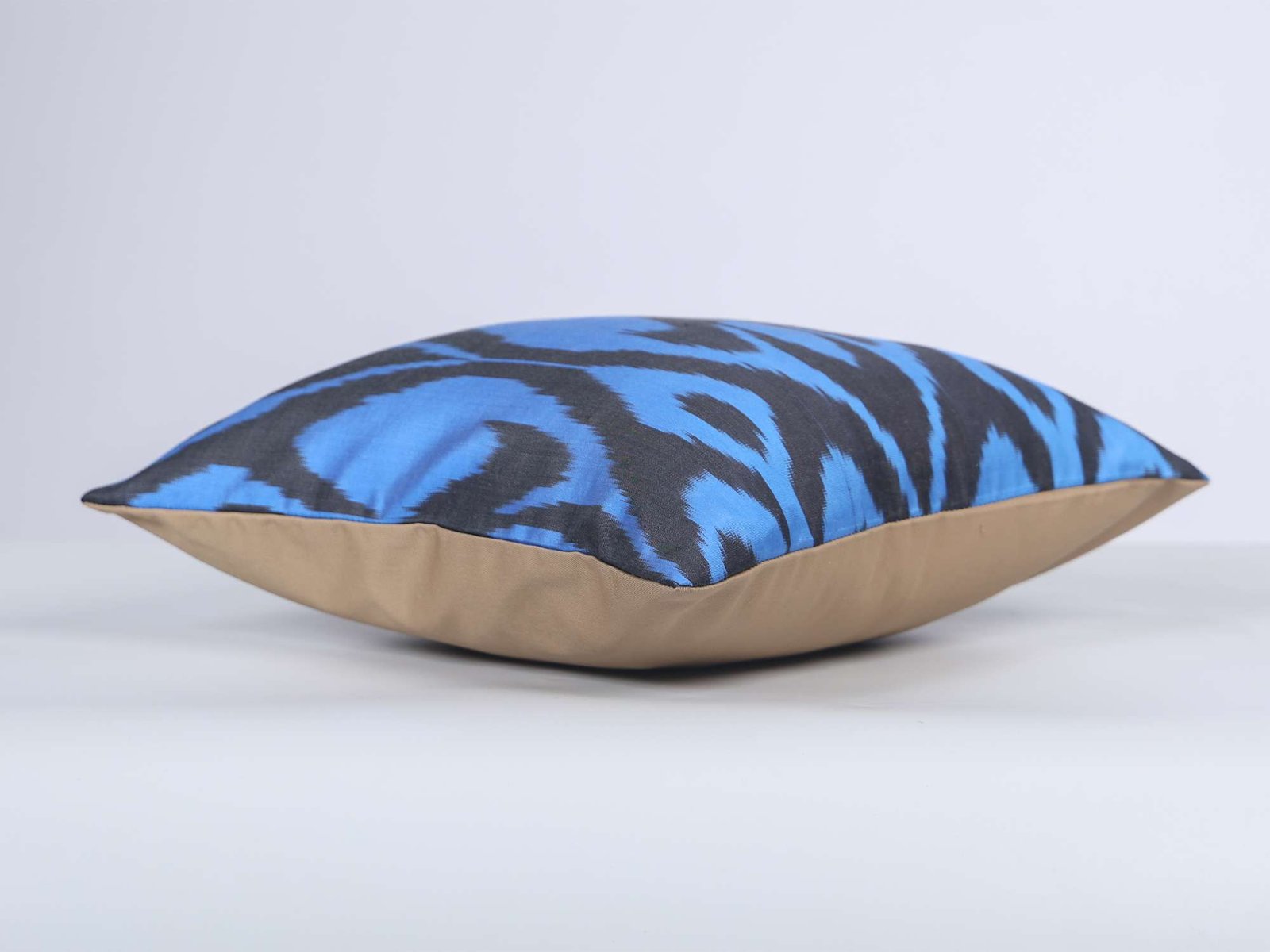 Blue Charcoal Ikat Pillow Cover - Image 8