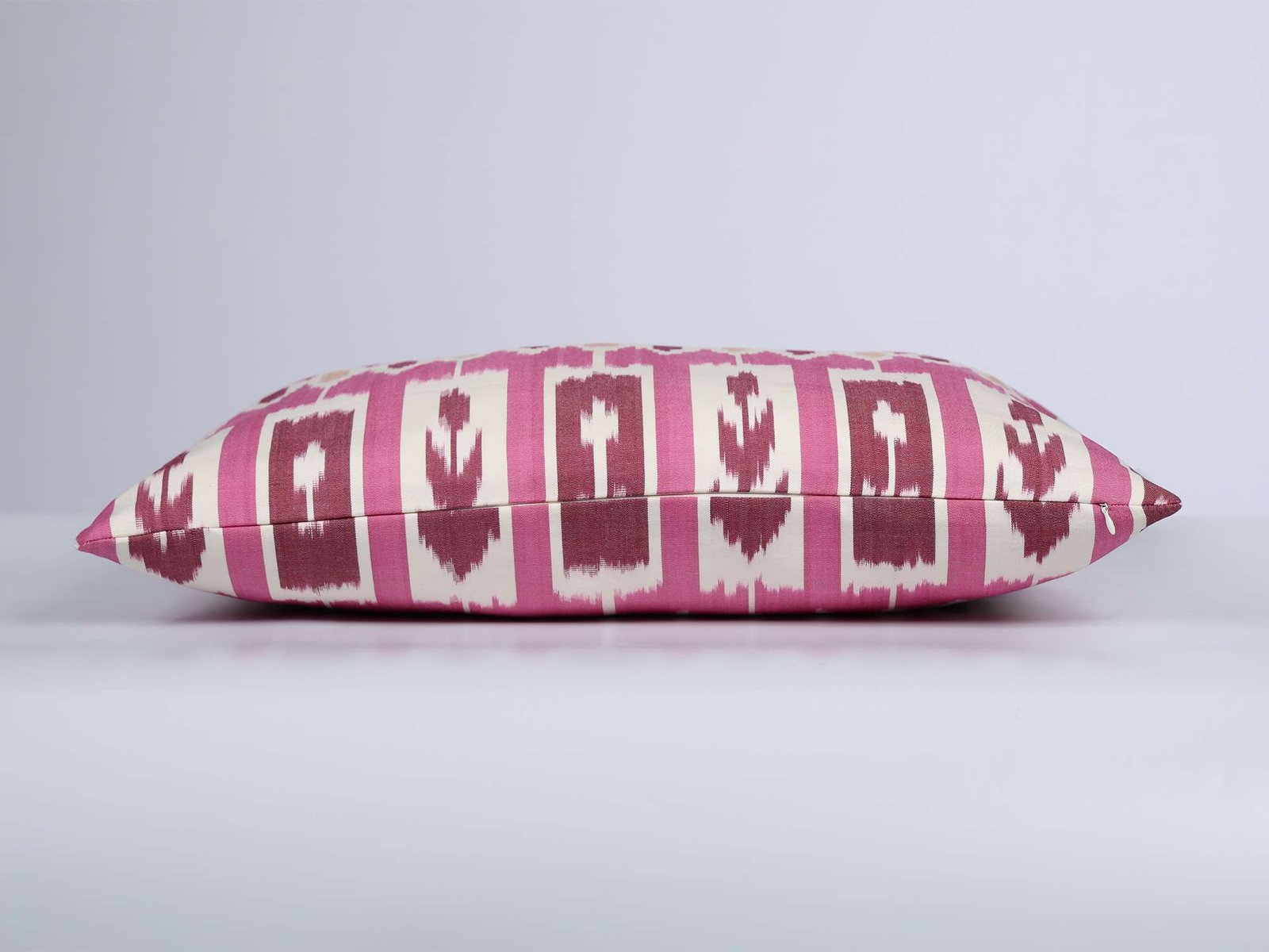 Pink Ikat Stripe Cushion Cover - Image 4
