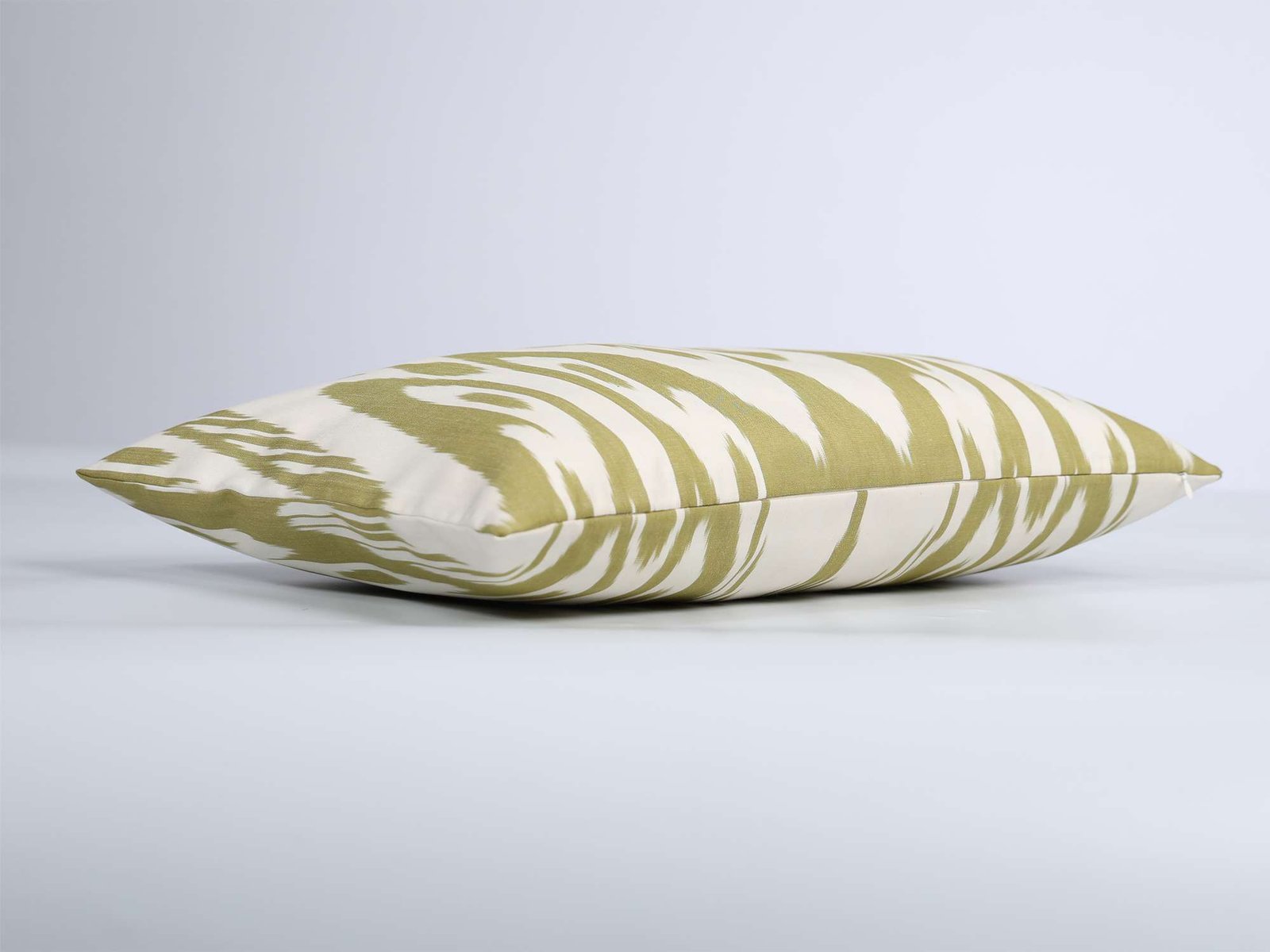 Olive Green Ikat Cushion Cover - Image 4