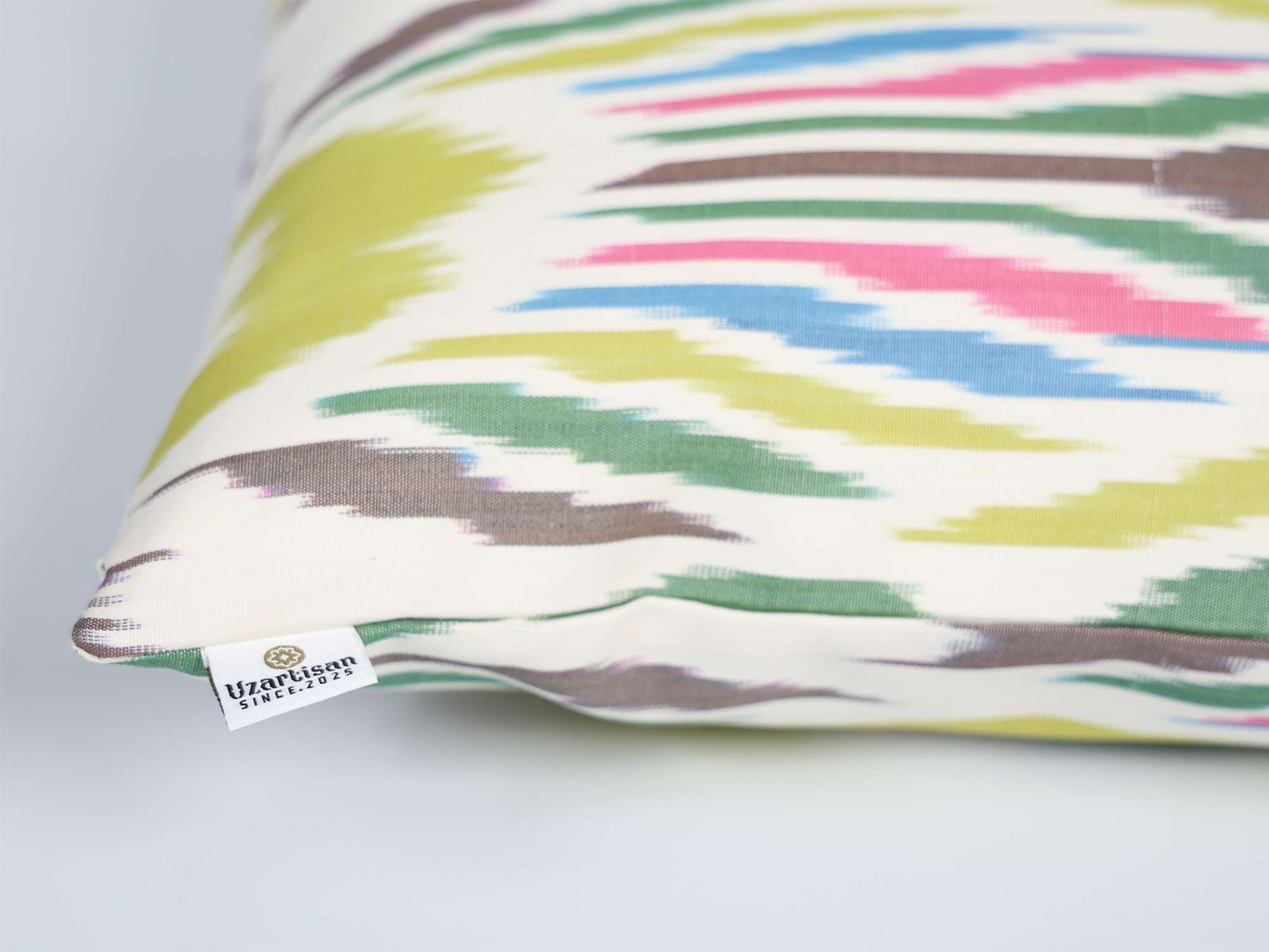 Boho Multicolor Ikat Cushion Cover - Image 5