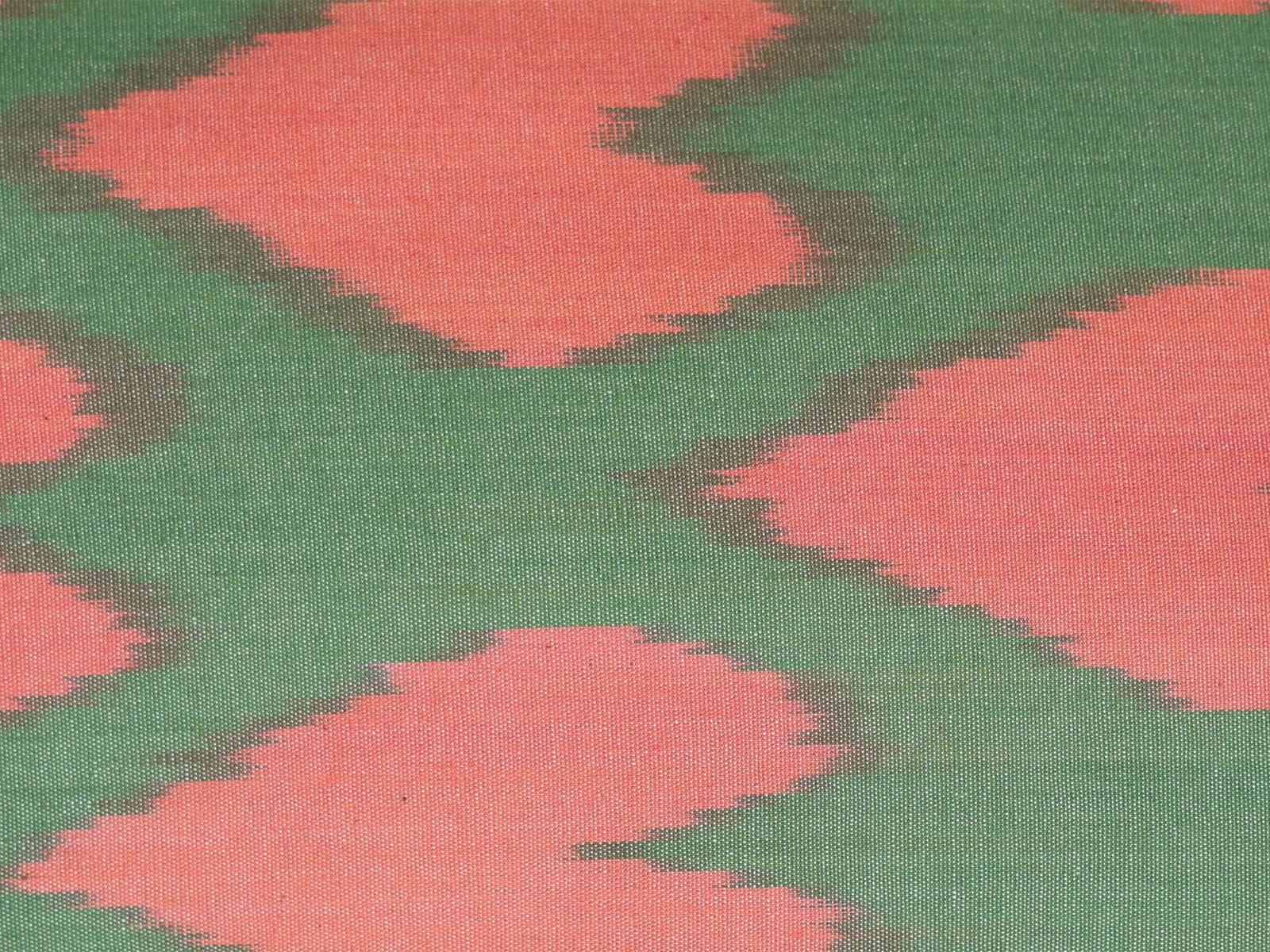 Pink and Green Ikat Pattern Cushion Cover - Image 6