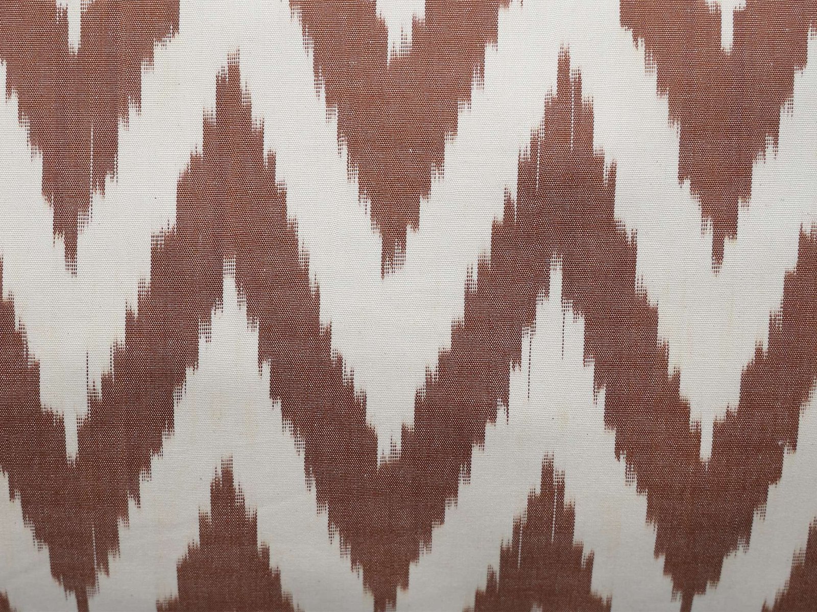 Brown Chevron Cotton Ikat Cushion Cover - Image 7