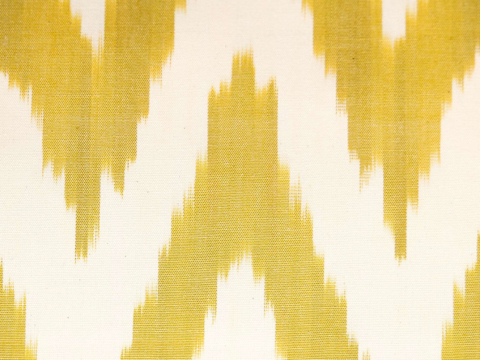 Yellow Cotton Ikat Cushion Cover - Image 7