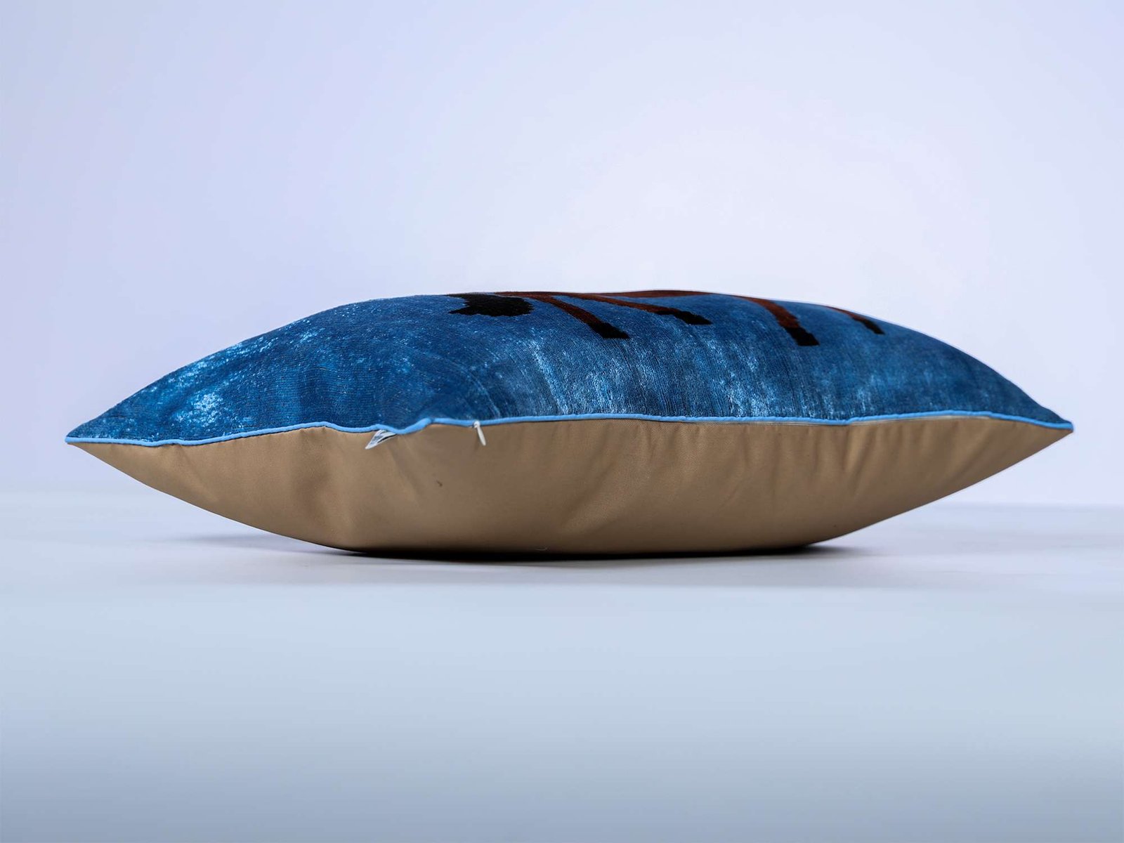 Horse Handwoven Silk Velvet Lumbar Pillow Cover - Image 10