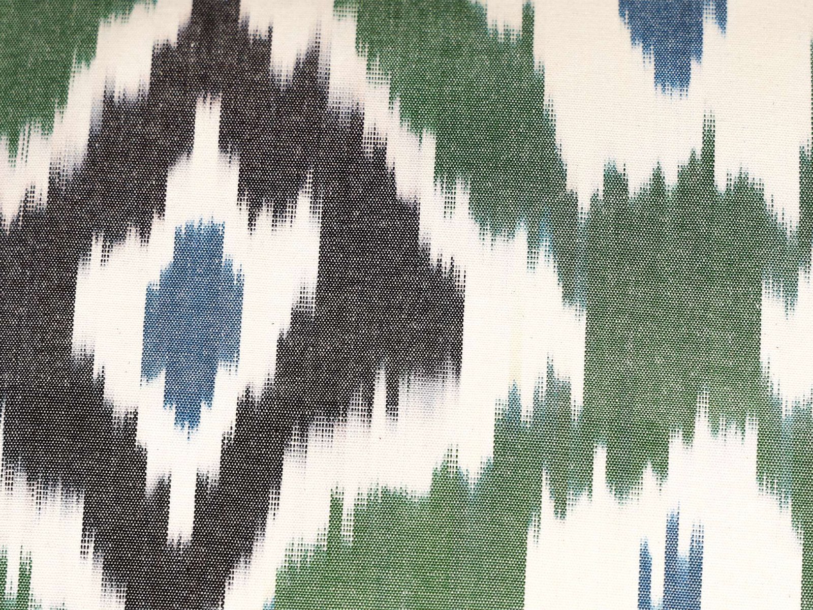 Green Blue Ikat Cushion Cover - Image 5