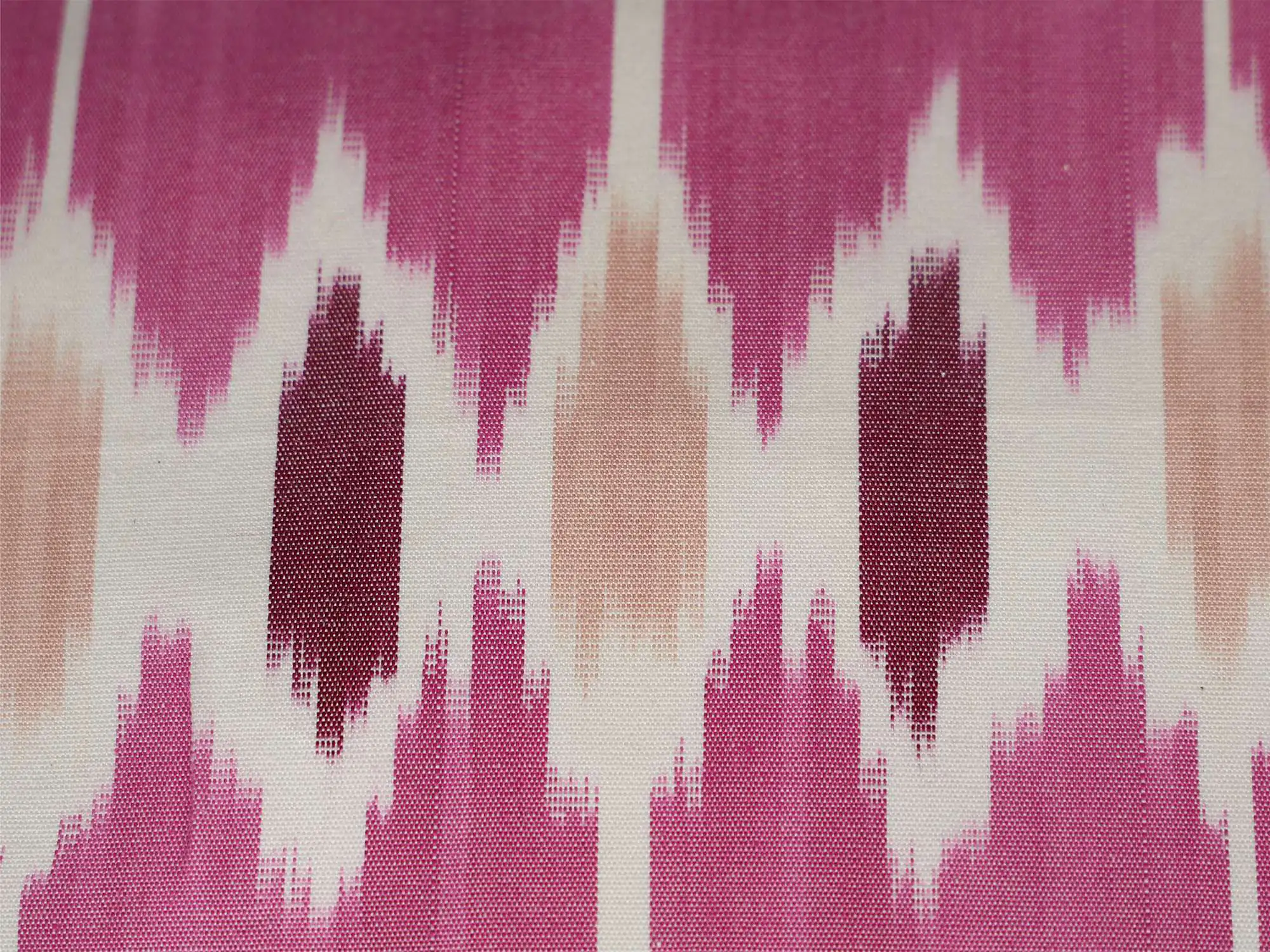 Pink Ikat Stripe Cushion Cover