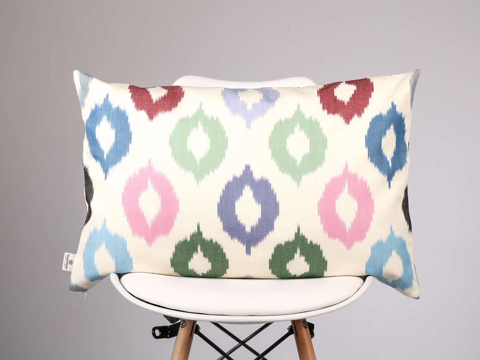 Colorful Ikat Cushion Cover