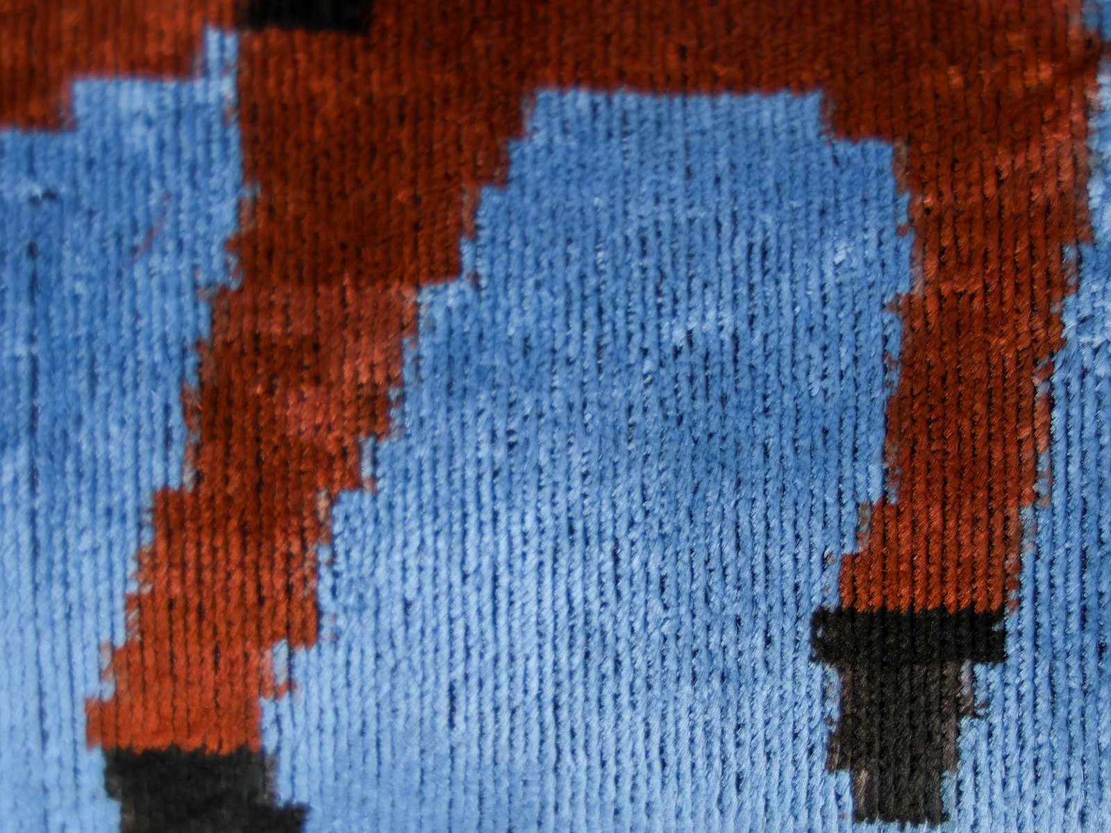 Horse Handwoven Silk Velvet Lumbar Pillow Cover - Image 8