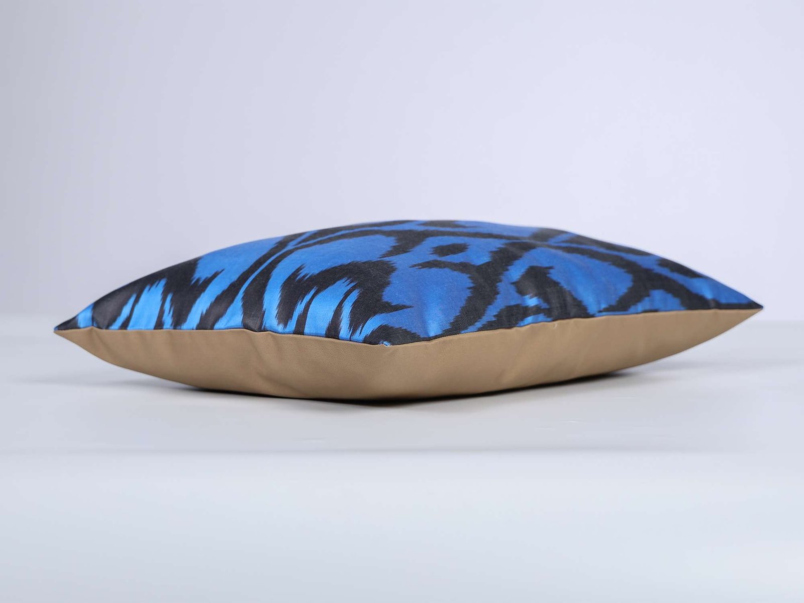 Blue Charcoal Ikat Pillow Cover - Image 5