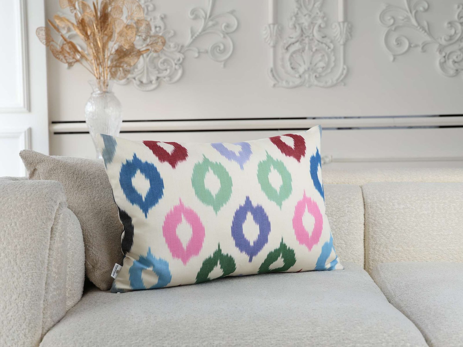 Colorful Ikat Cushion Cover - Image 3