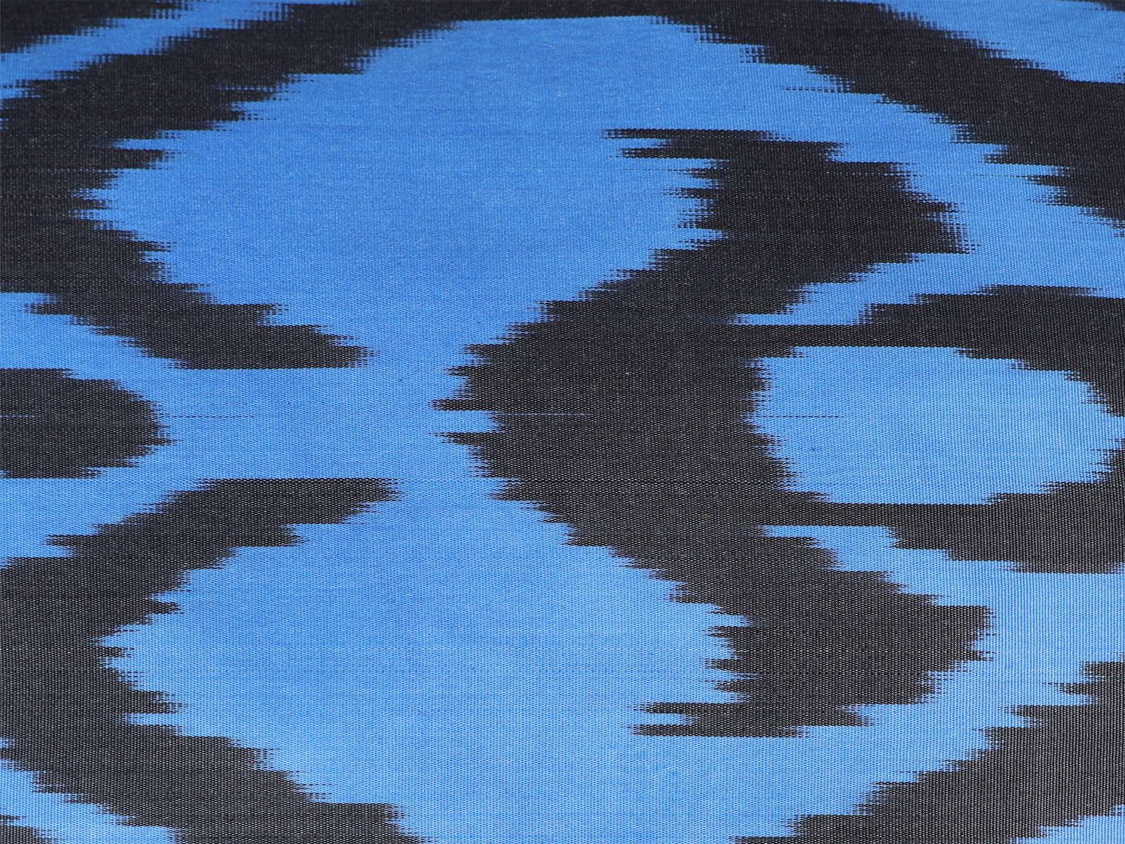 Blue Charcoal Ikat Pillow Cover - Image 4