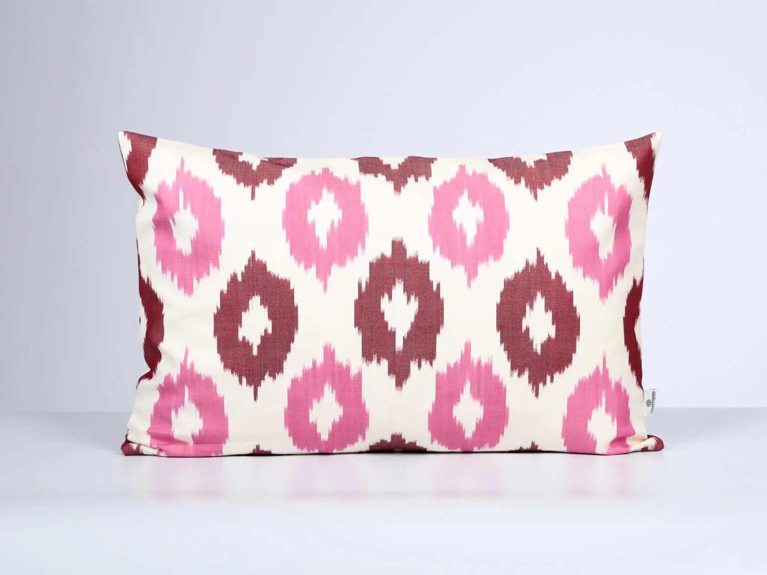 Pink Ikat Cotton Cushion Cover