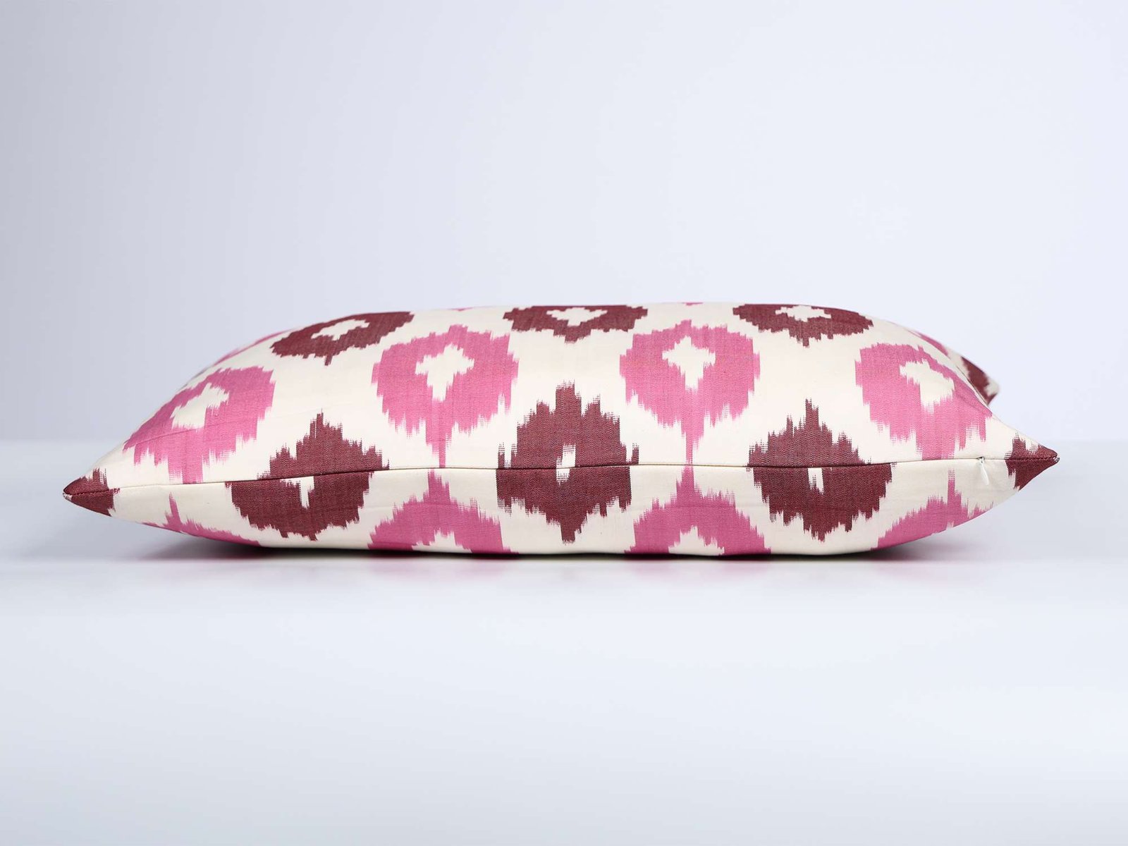 Pink Ikat Cotton Cushion Cover - Image 4