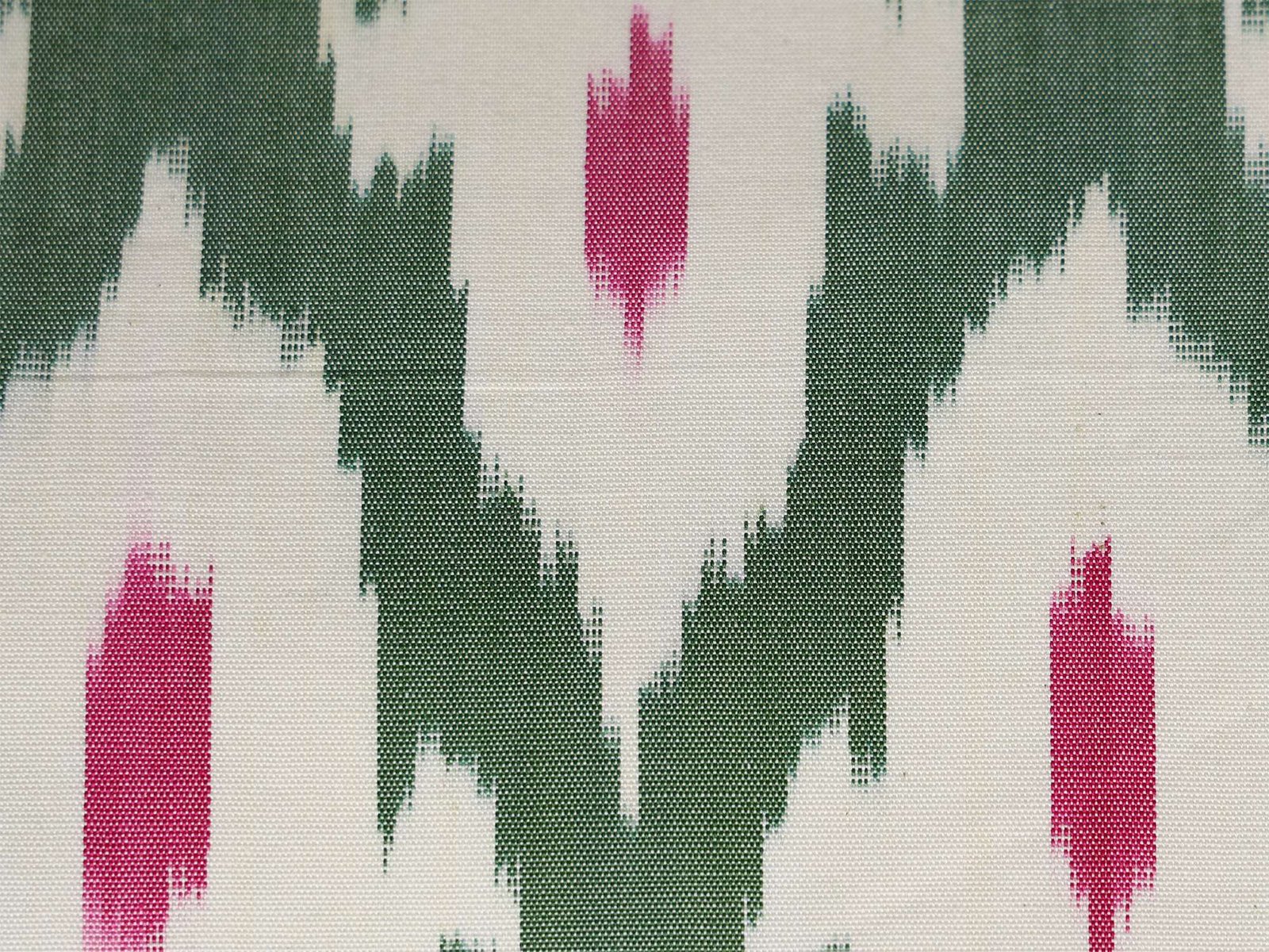 Green Pink Decorative Ikat Pillow Cover - Image 5