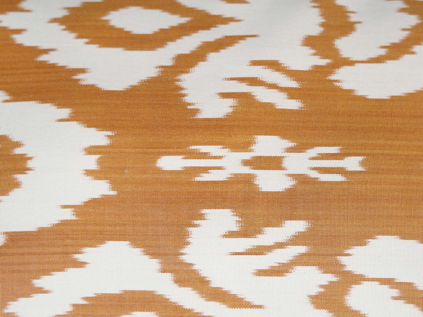 Mustard Gold Handwoven Silk Ikat Cushion Cover - Image 4